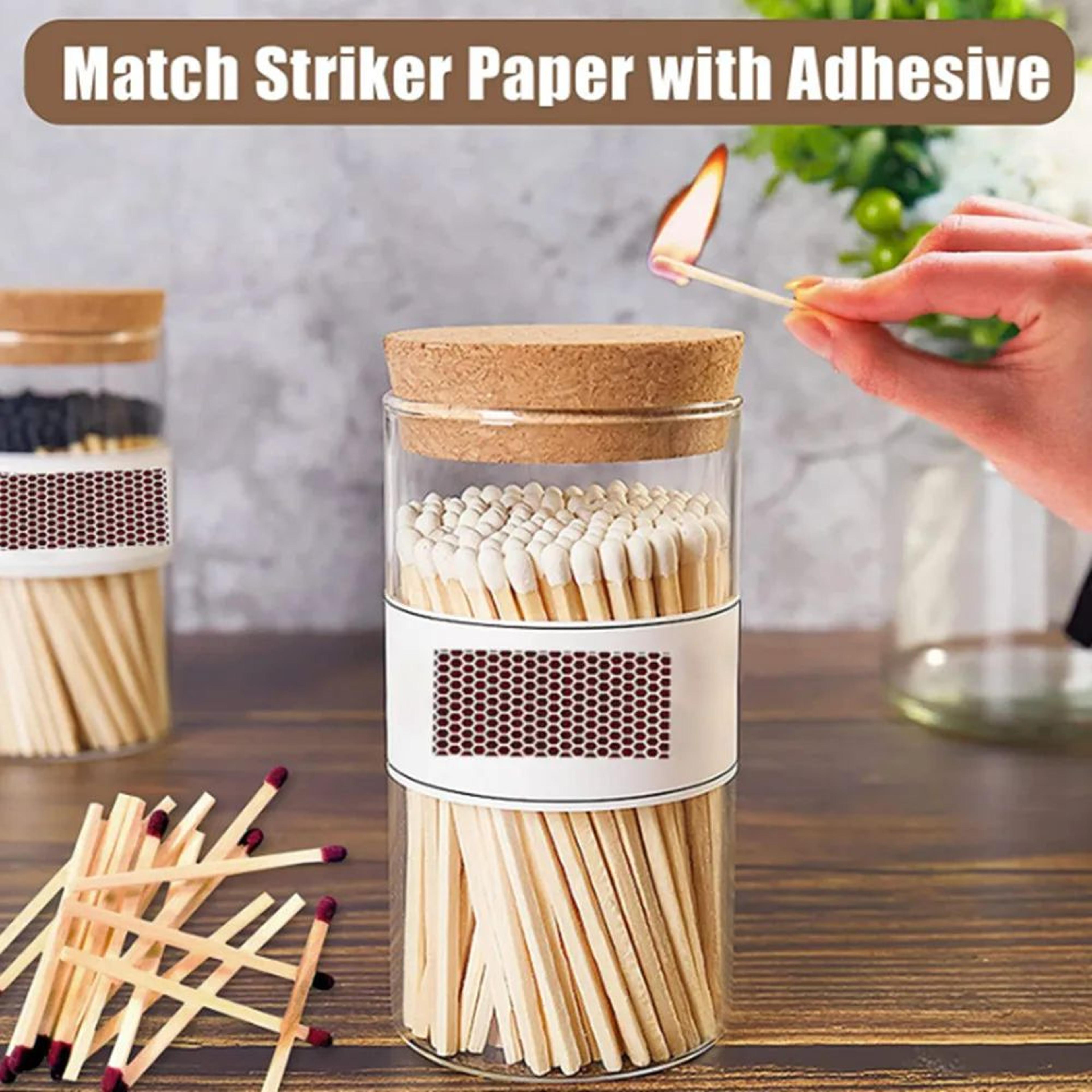 self adhesive match striker paper strips 14 piece diy phosphorus paper set