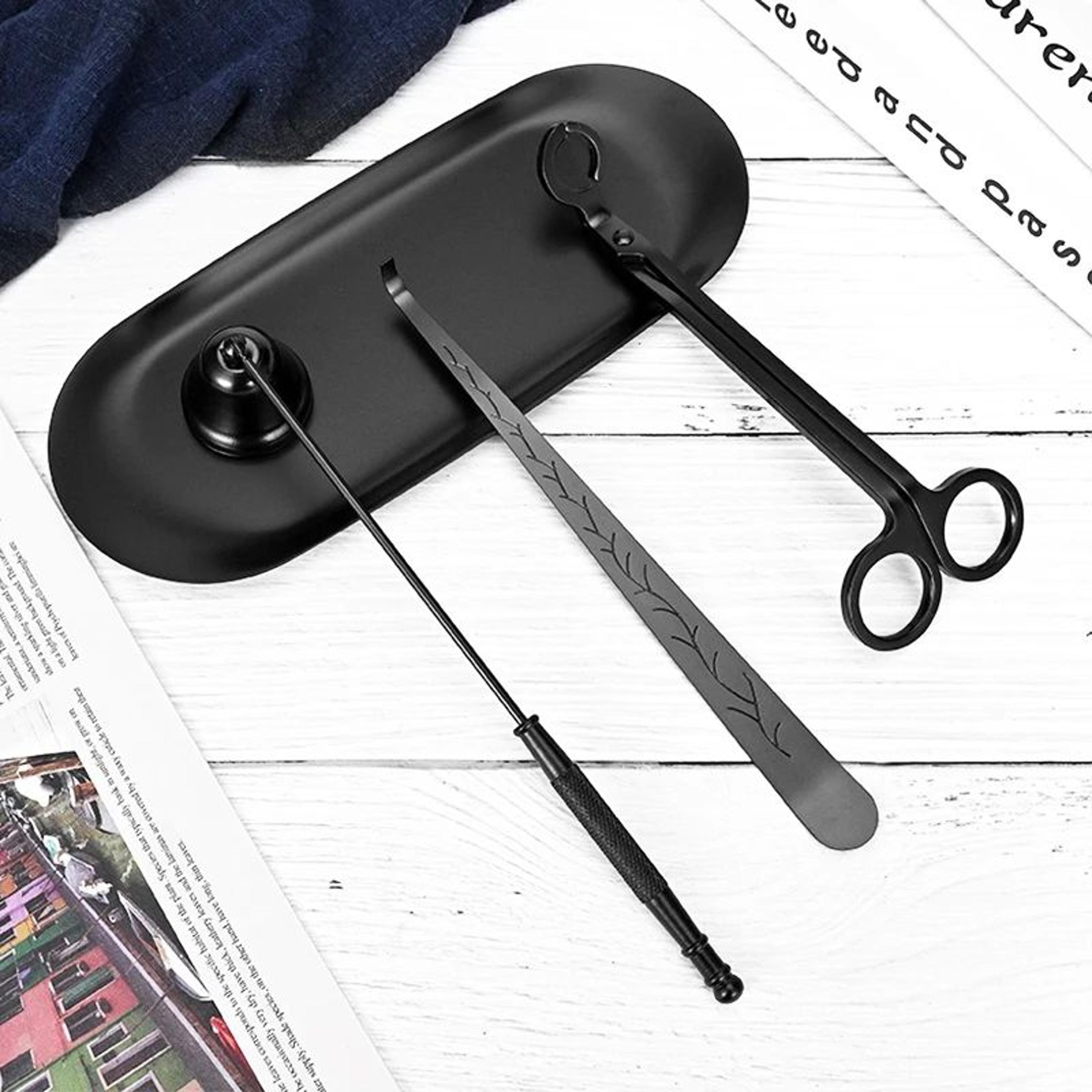 premium candle snuffer stainless steel candle extinguisher with long handle bell design
