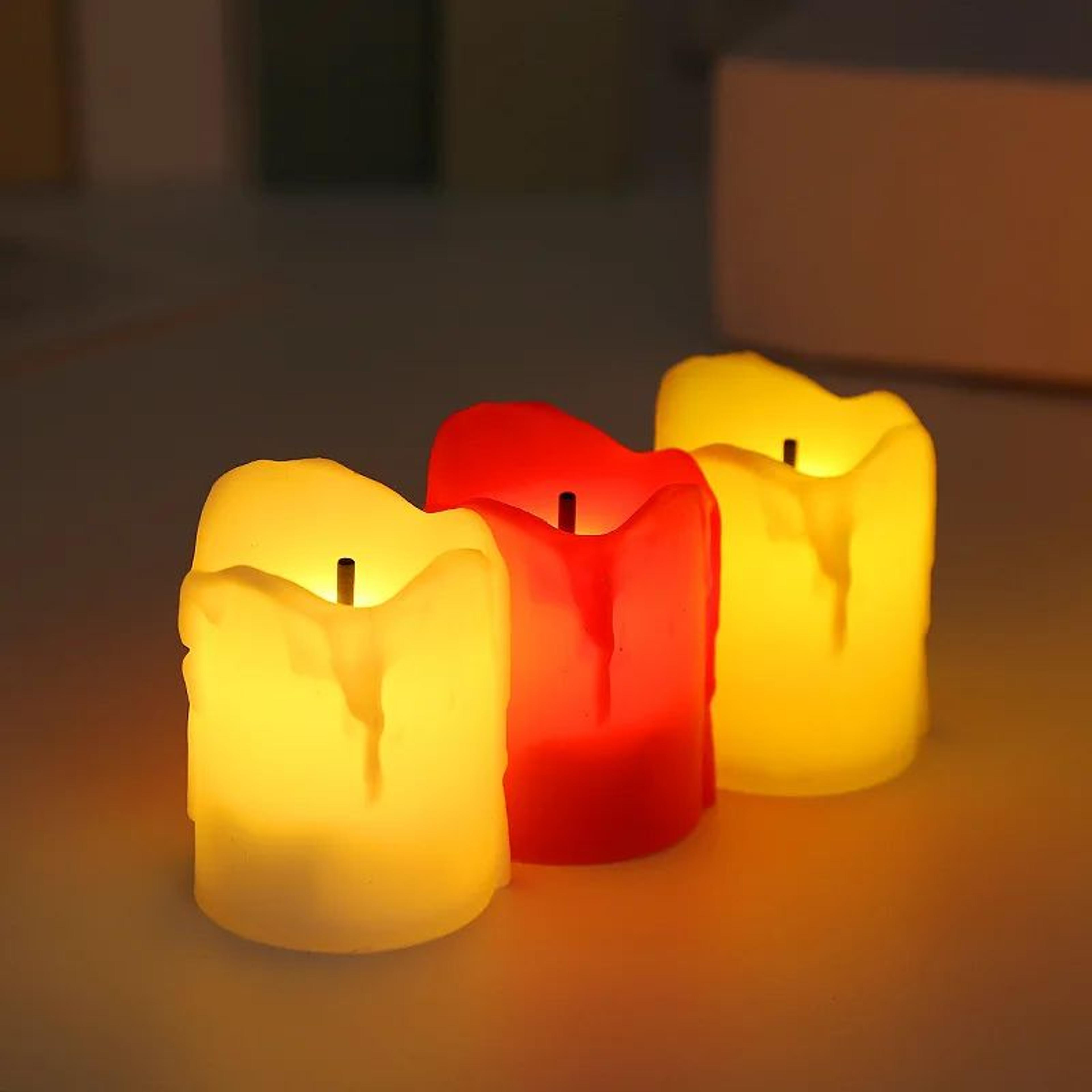 battery operated led tea lights flickering flameless candles for home wedding party decor