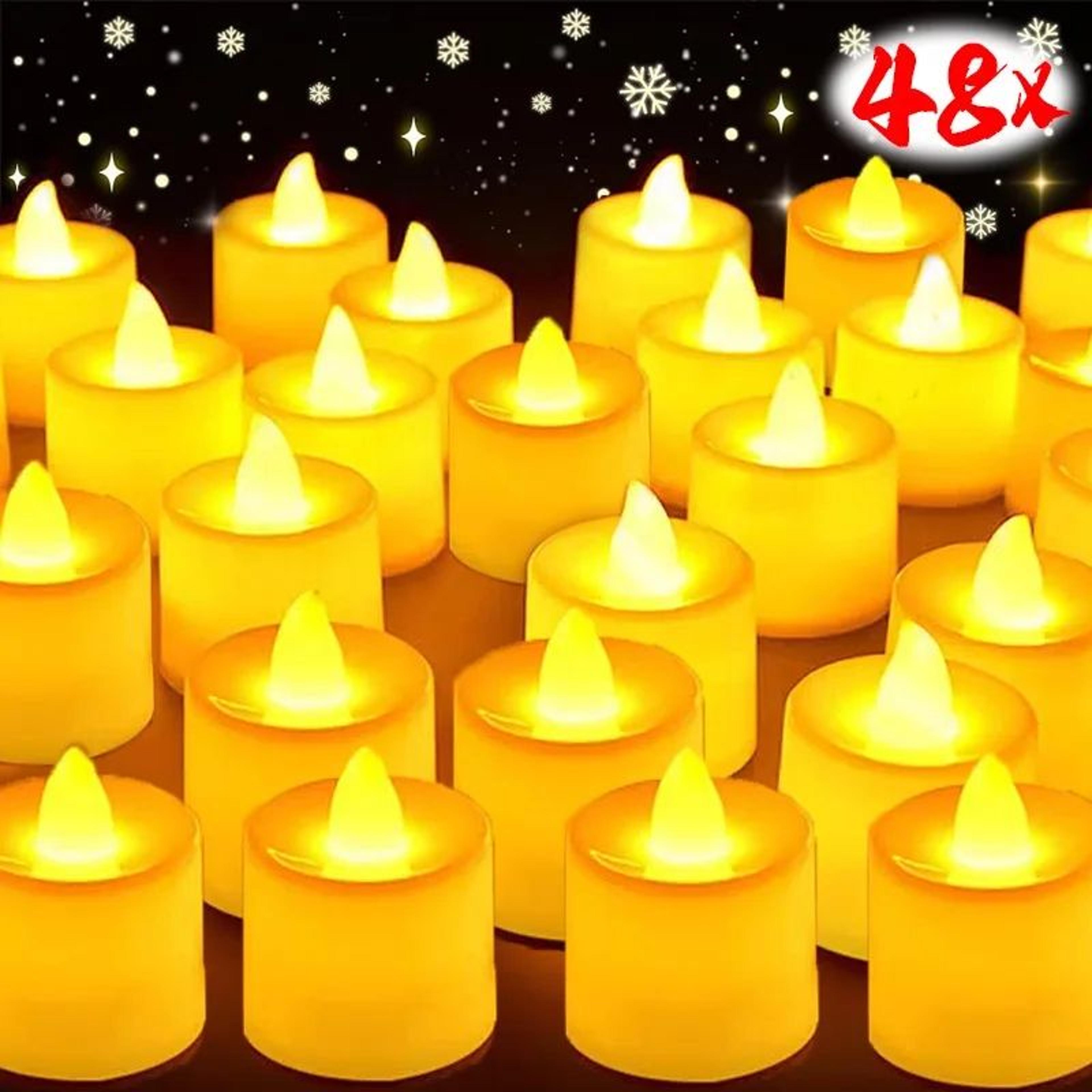 battery operated flameless led tea lights flickering led candles for wedding party home decor