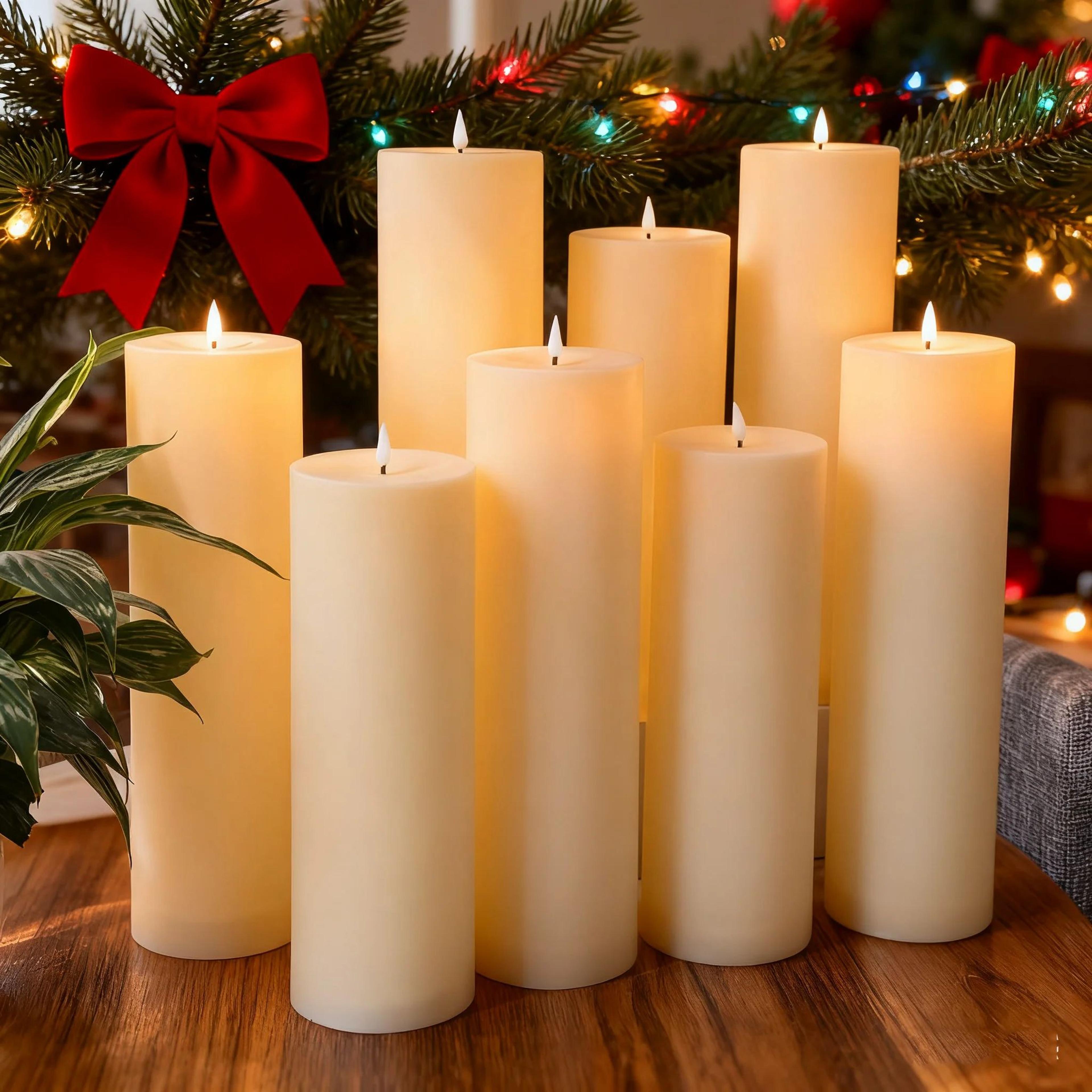 large flameless led candle battery operated flickering led candle for wedding and event decor