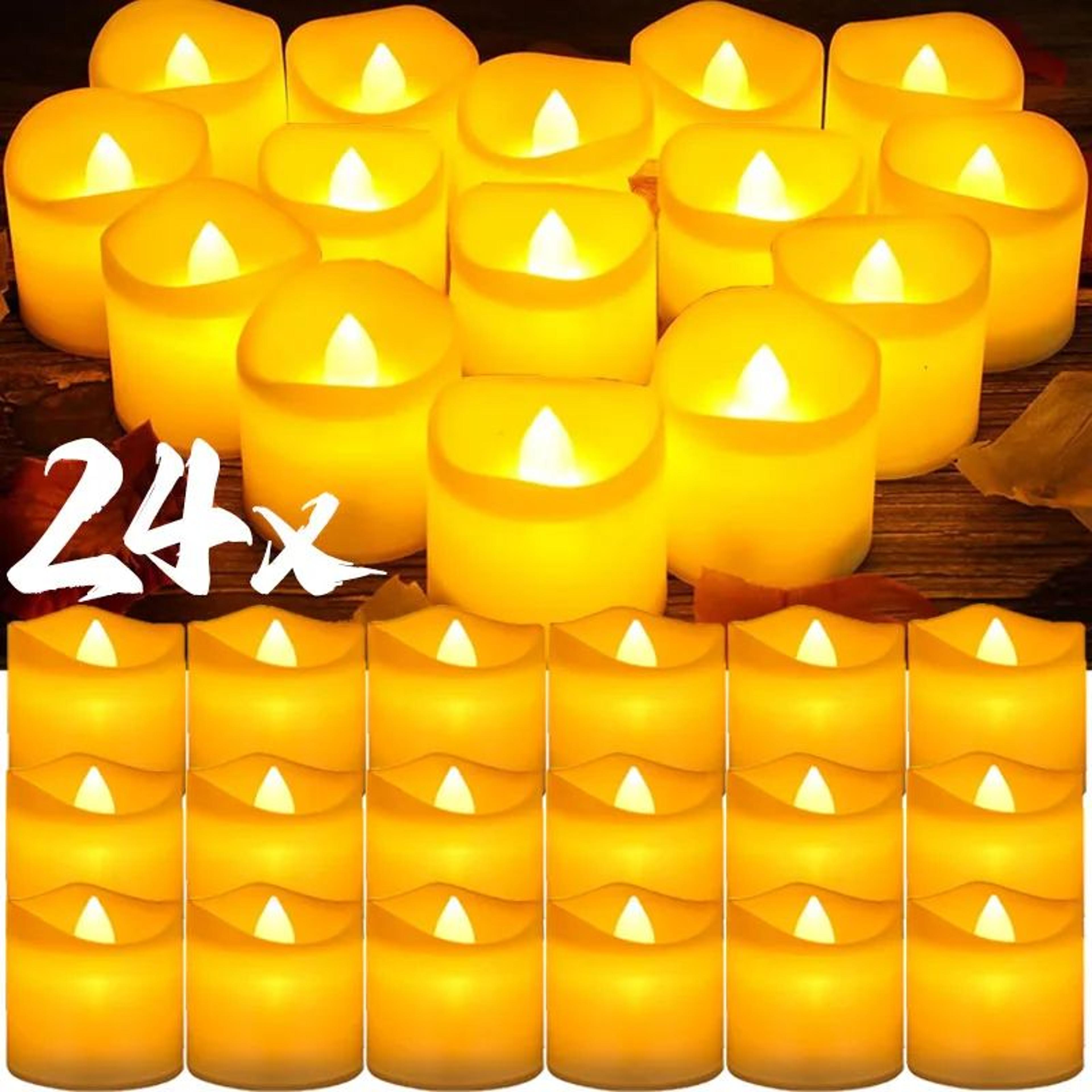 flameless led tea lights battery operated flickering candles for wedding and home decor