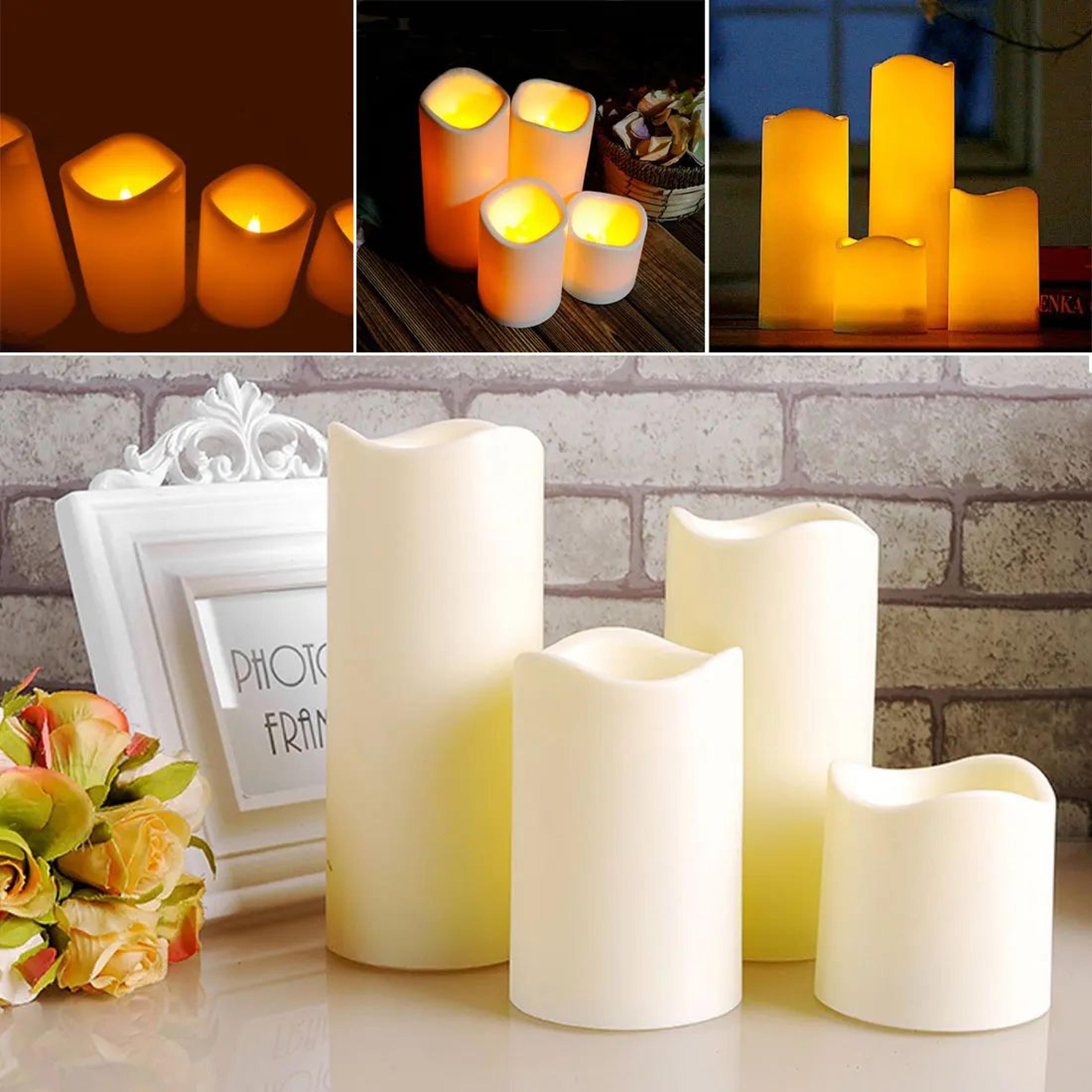 safeglow flickering flameless led candle battery operated led tea light for home and event decor