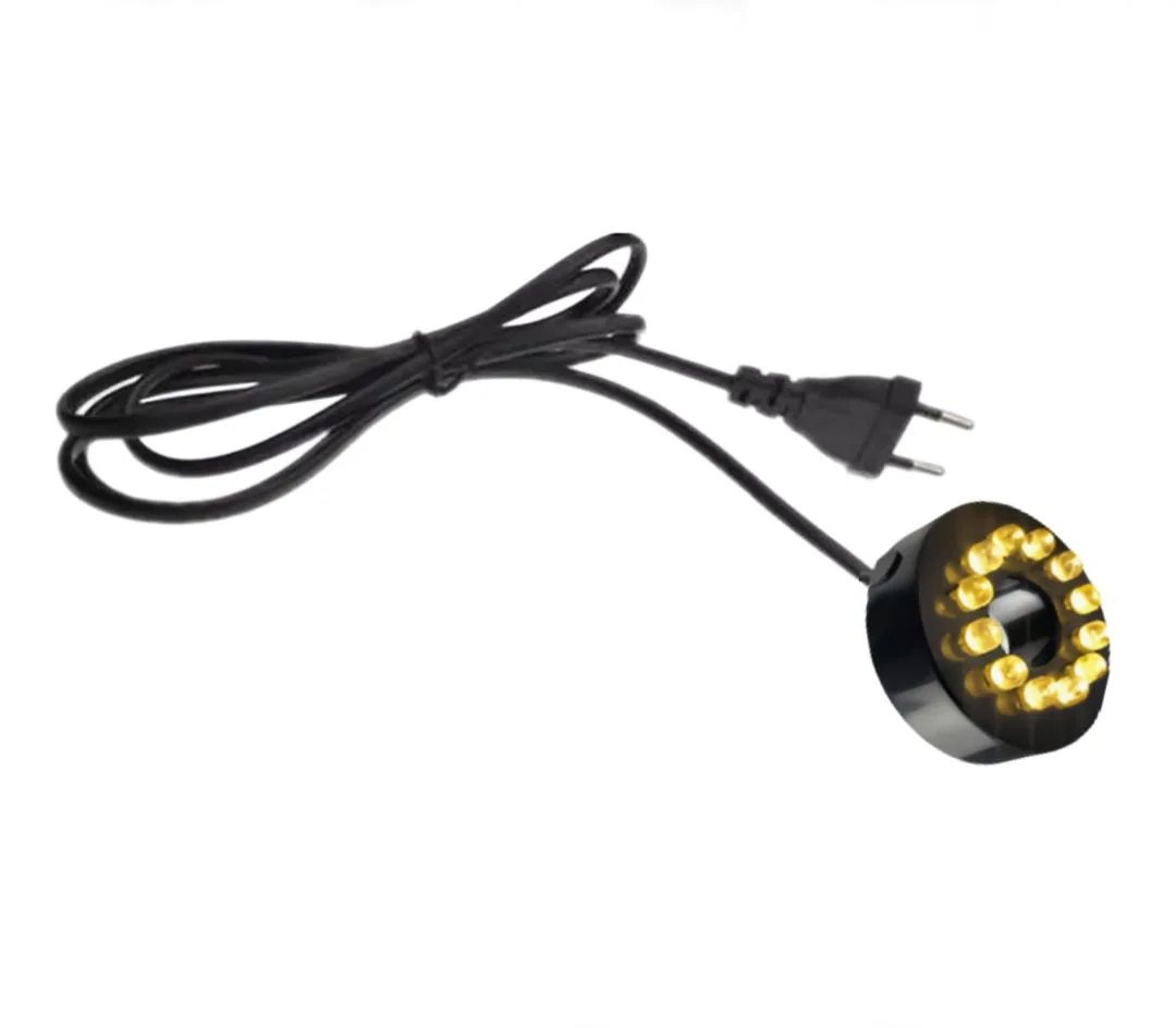 12-led underwater fountain light ring for tabletop fountains, fish ponds & water gardens