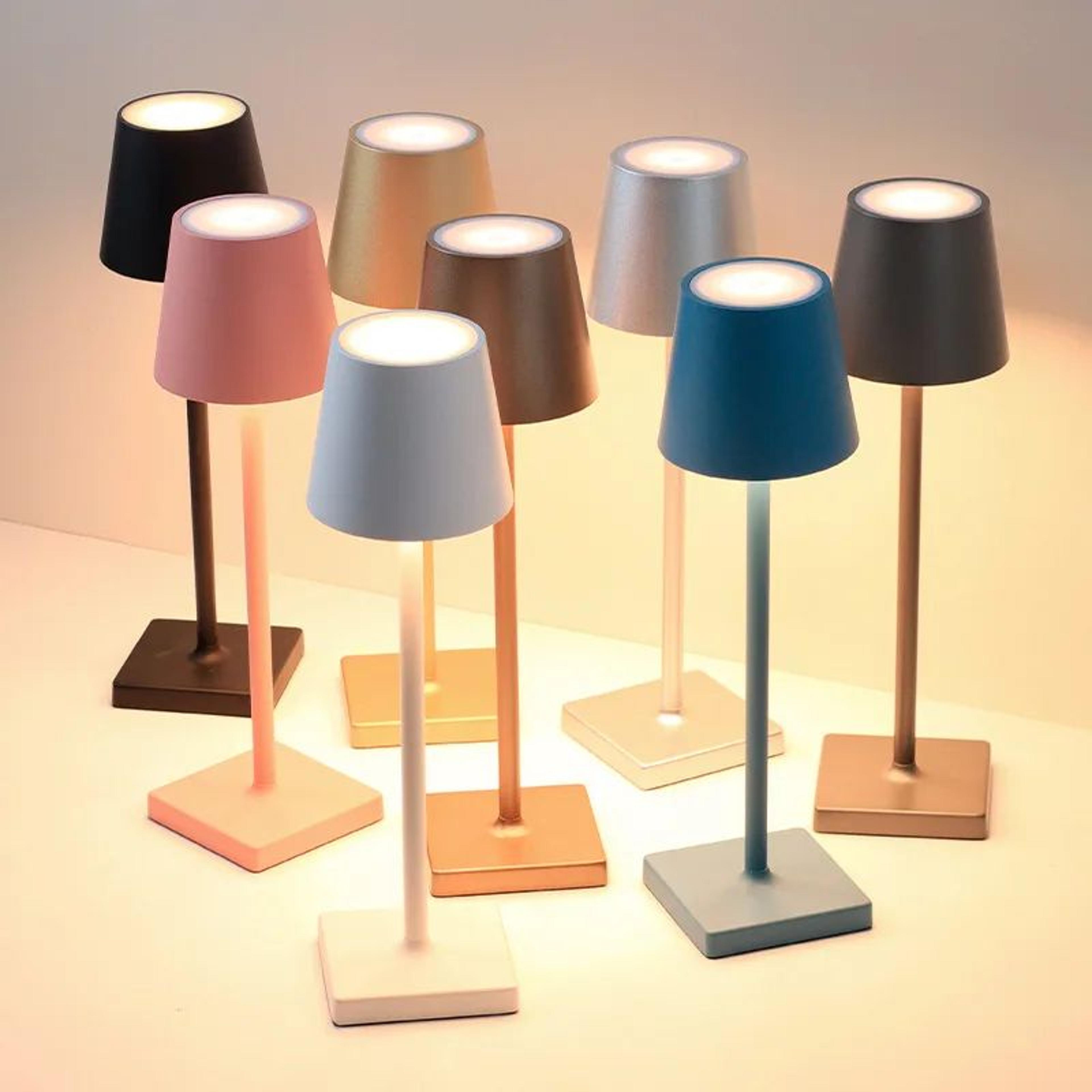 lumitouch cordless rechargeable led table lamp – waterproof touch control bedside & dining light