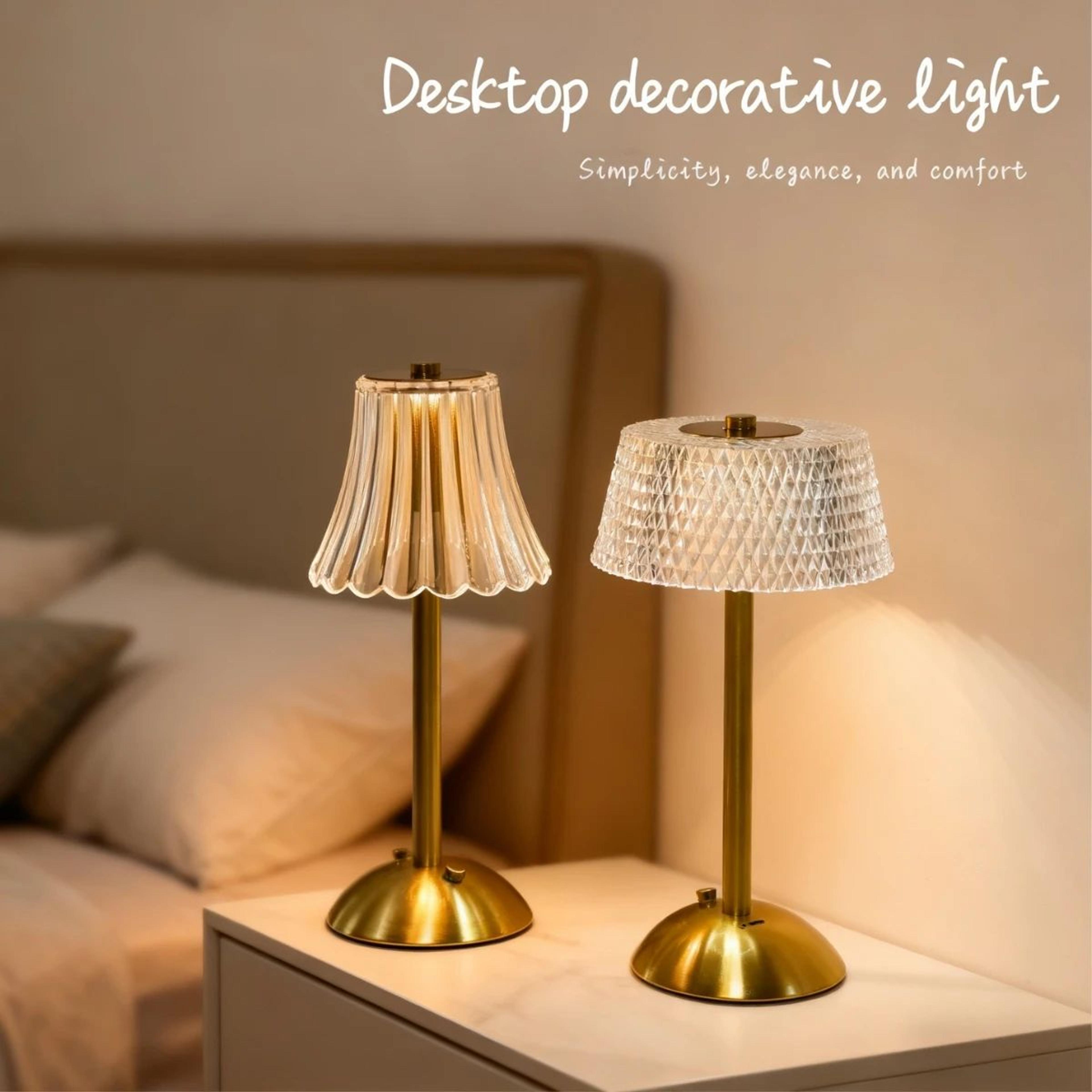 lumitouch rechargeable table lamp – led touch lamp with dimmable cordless bedside light