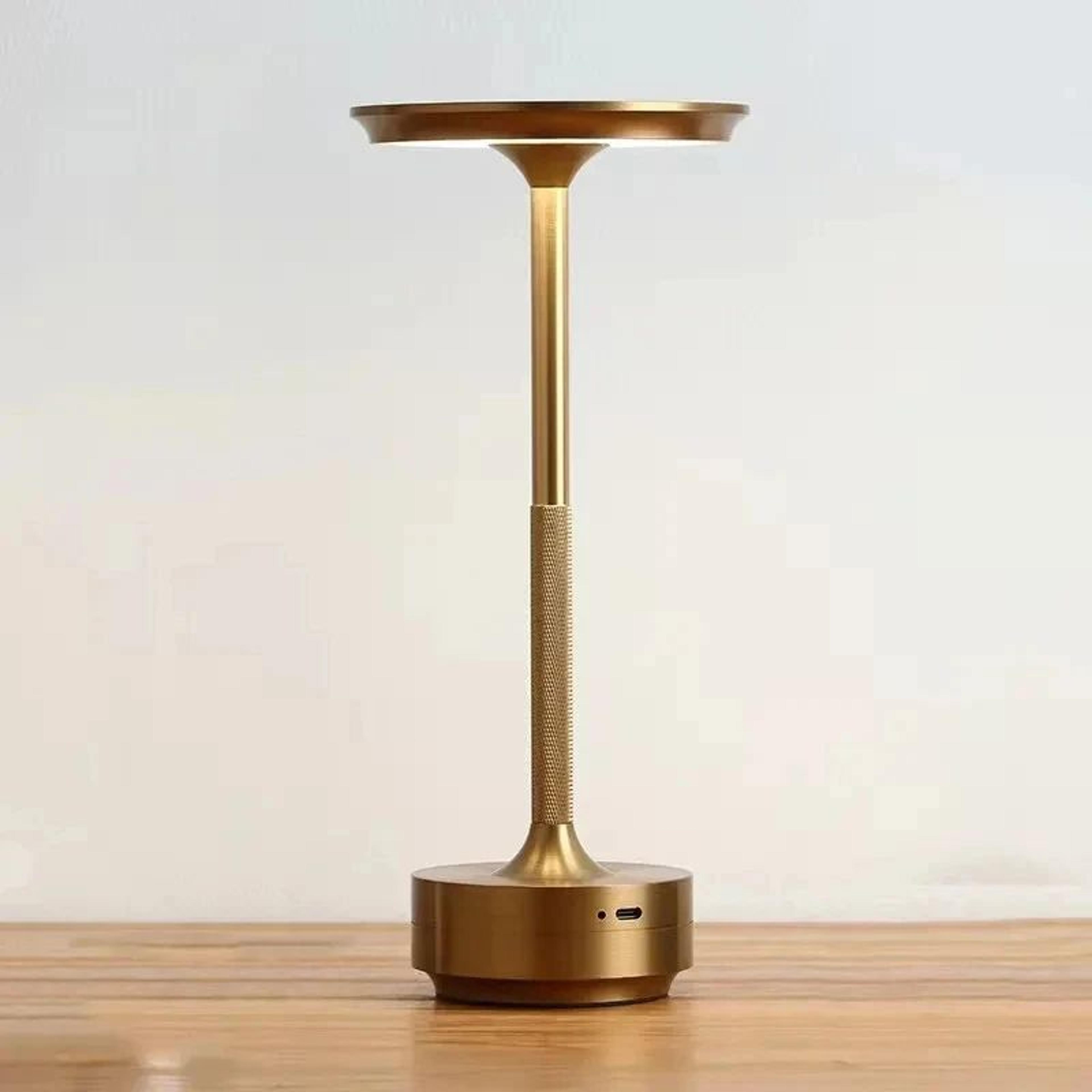 lumitouch rechargeable table lamp – dimmable led touch control cordless bedside light