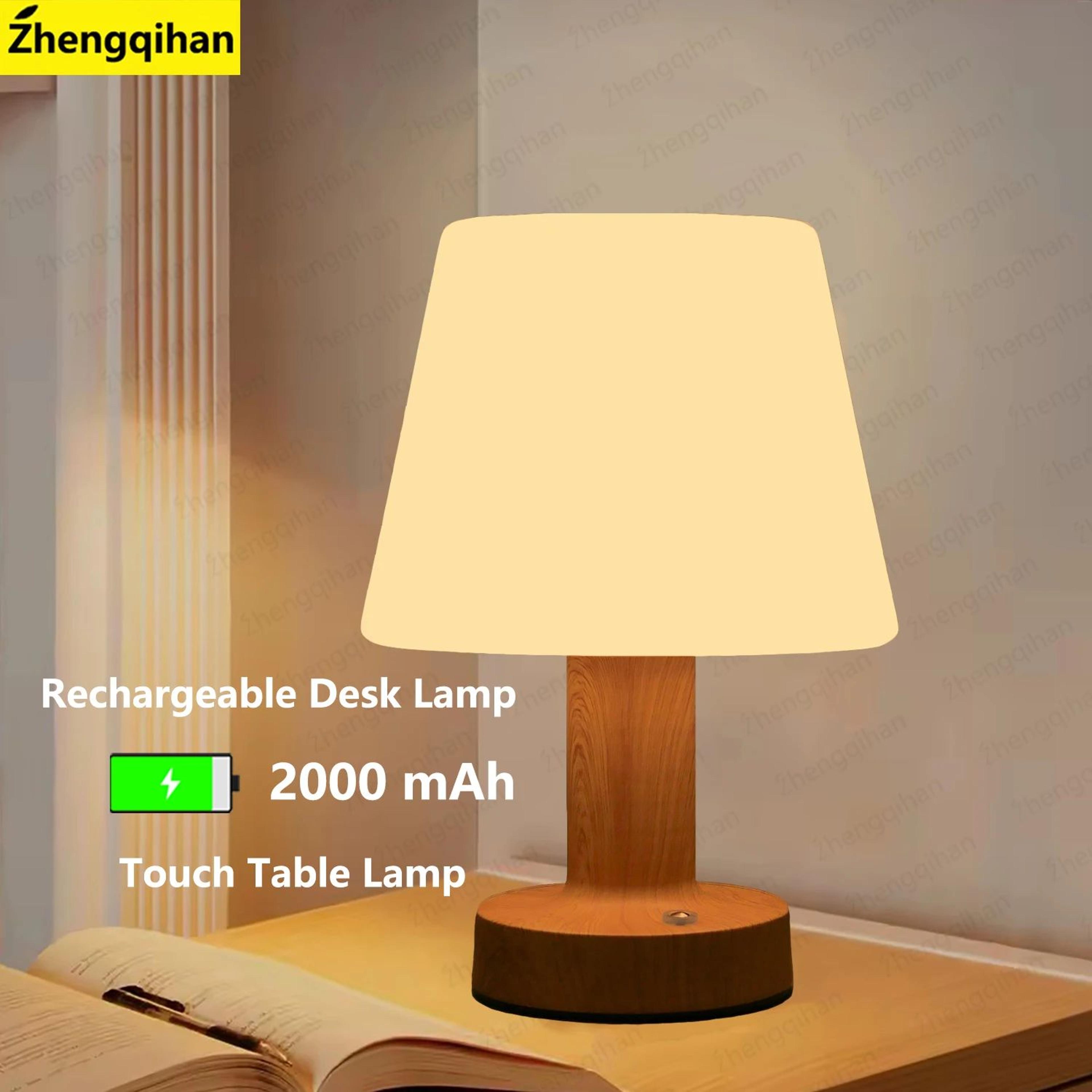 lumitouch rechargeable table lamp – touch sensor wireless led desk lamp for bedroom, restaurant & home decor
