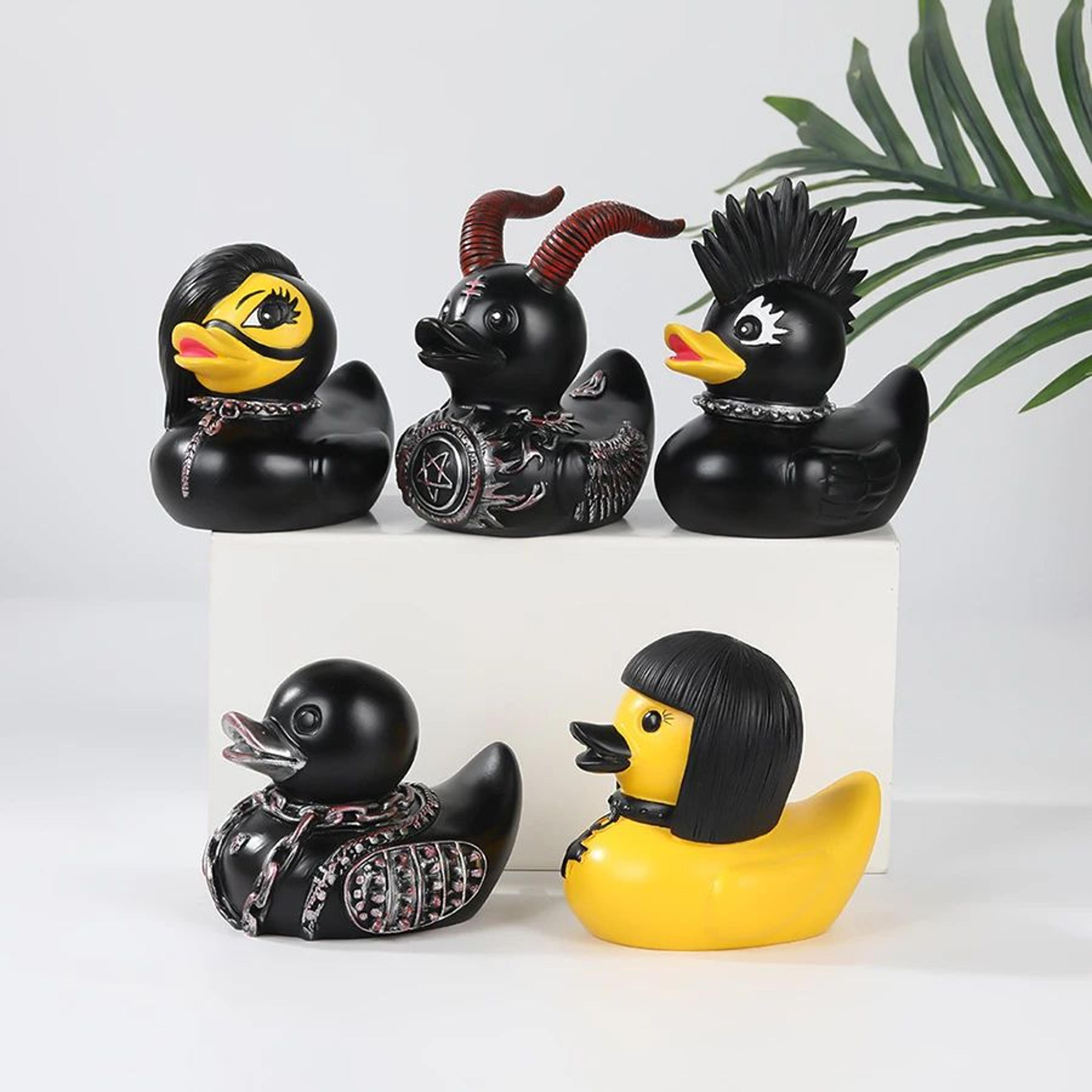 gothic satan duck statue punk resin figurine for dark home decor