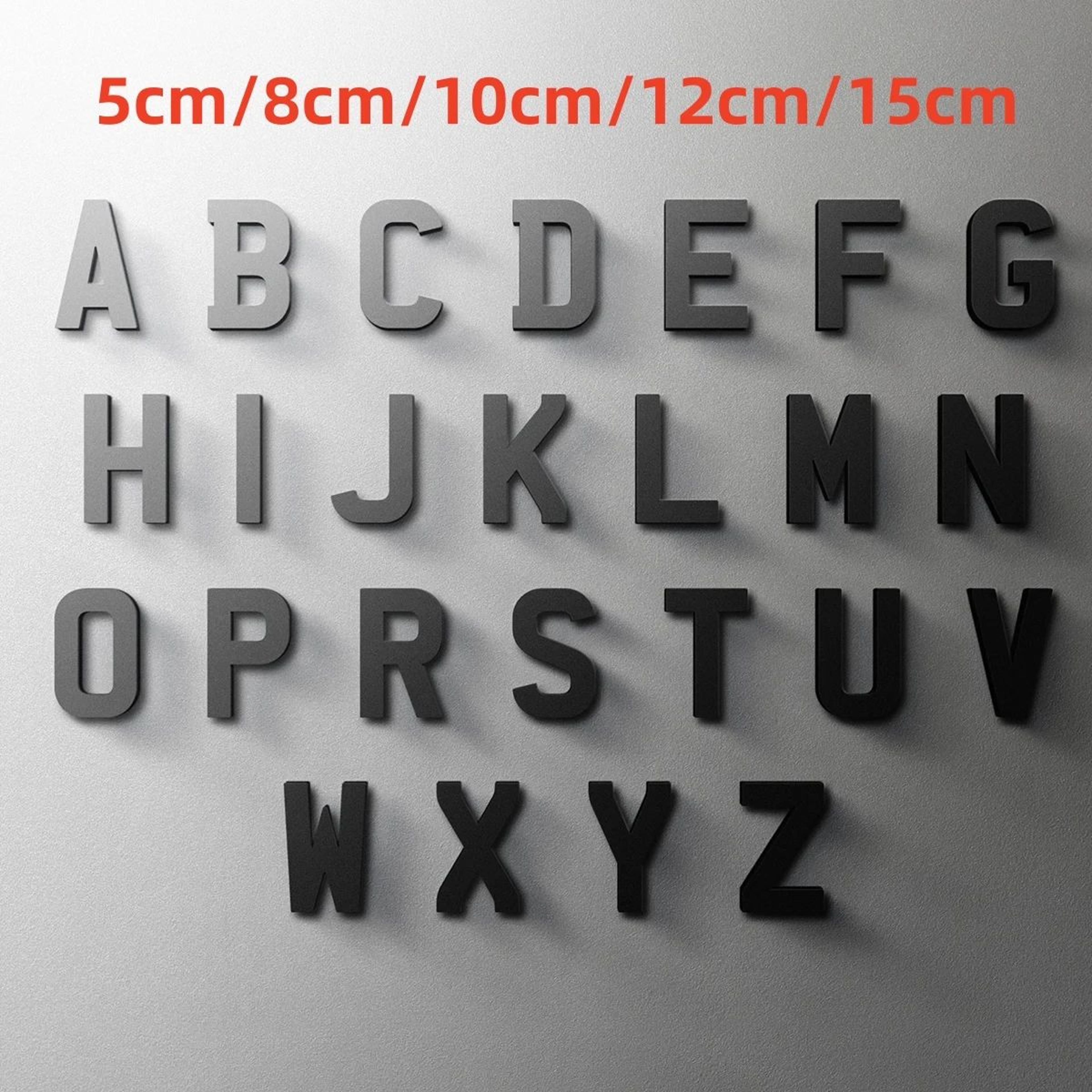 modern 3d acrylic house numbers and custom door letters