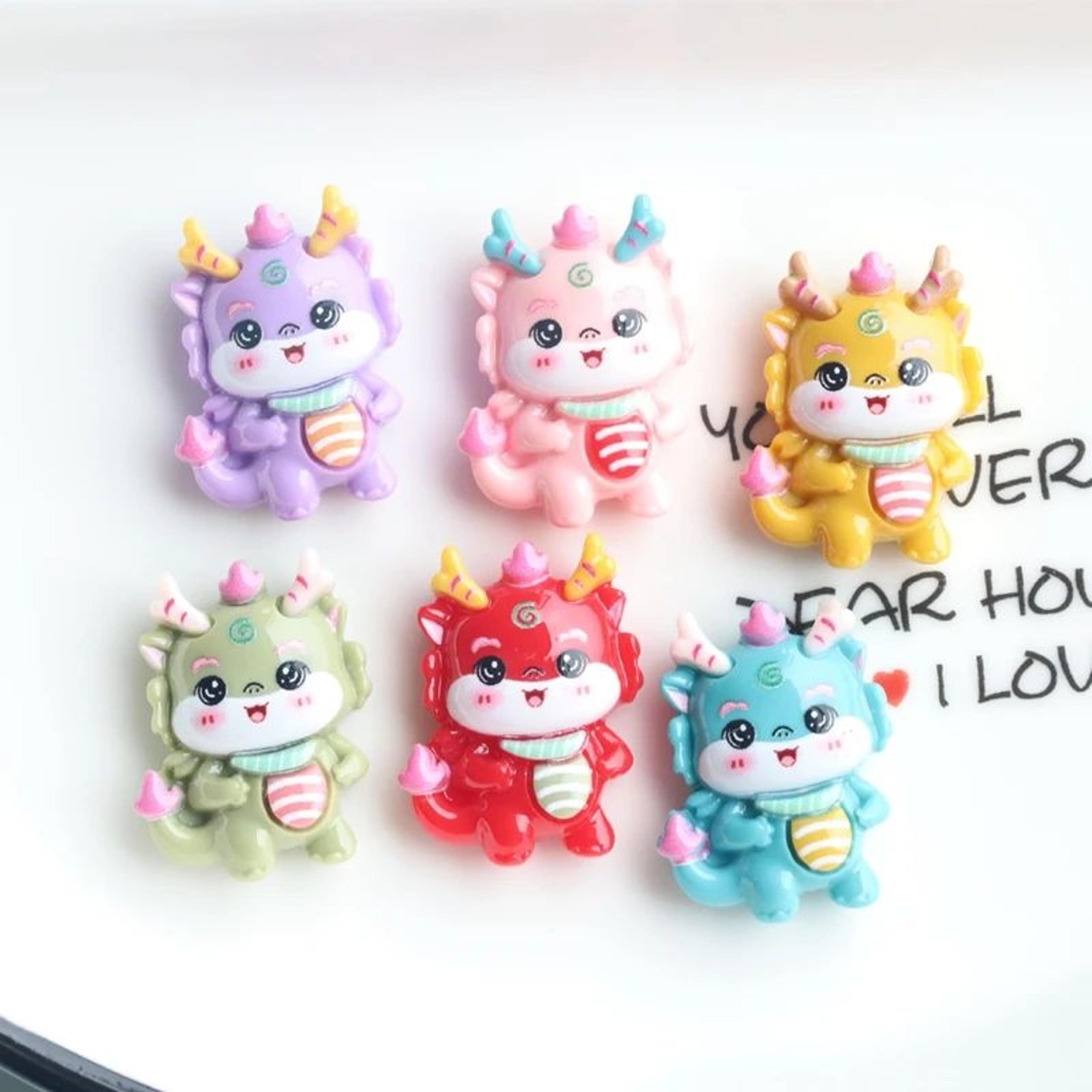 dinojoy mini dinosaur resin cabochons 10-piece diy craft set