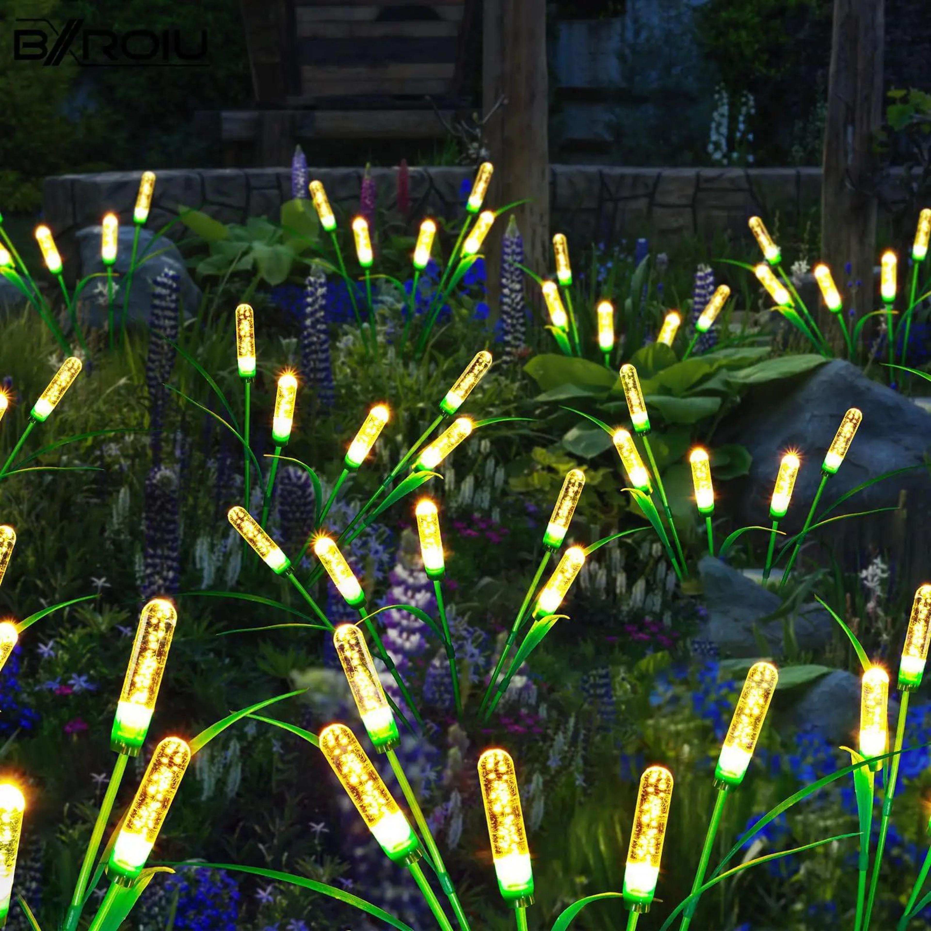 solar reed glow lights – solar garden lights for pathways, ponds & patios