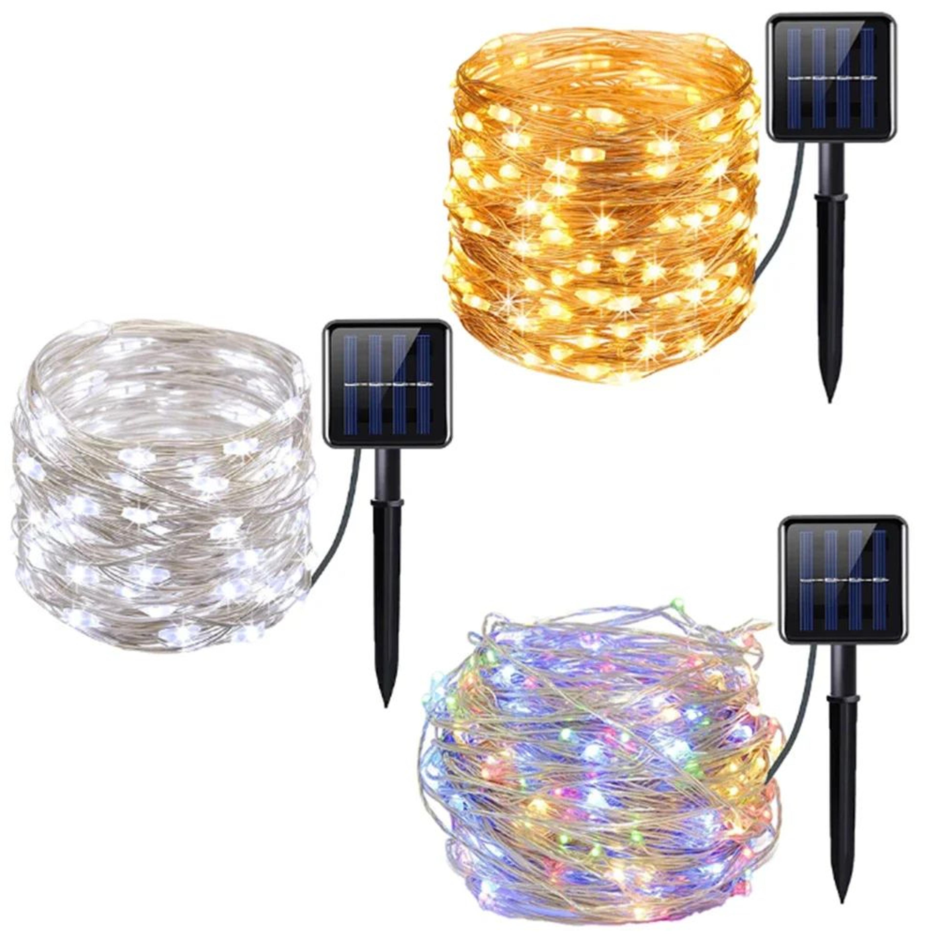 lumiglow solar fairy string lights for outdoor garden and patio