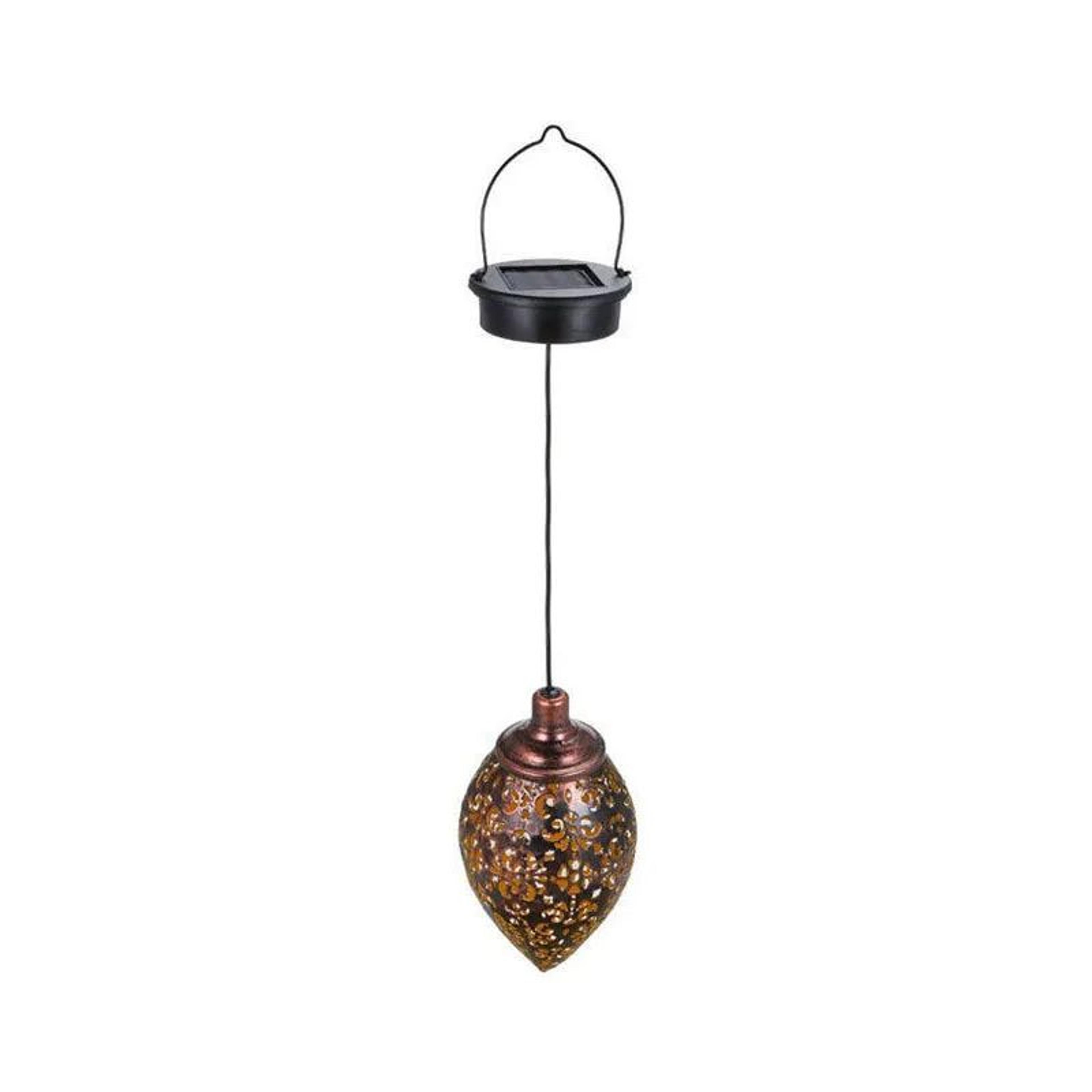 water drop solar garden lantern with decorative projection light