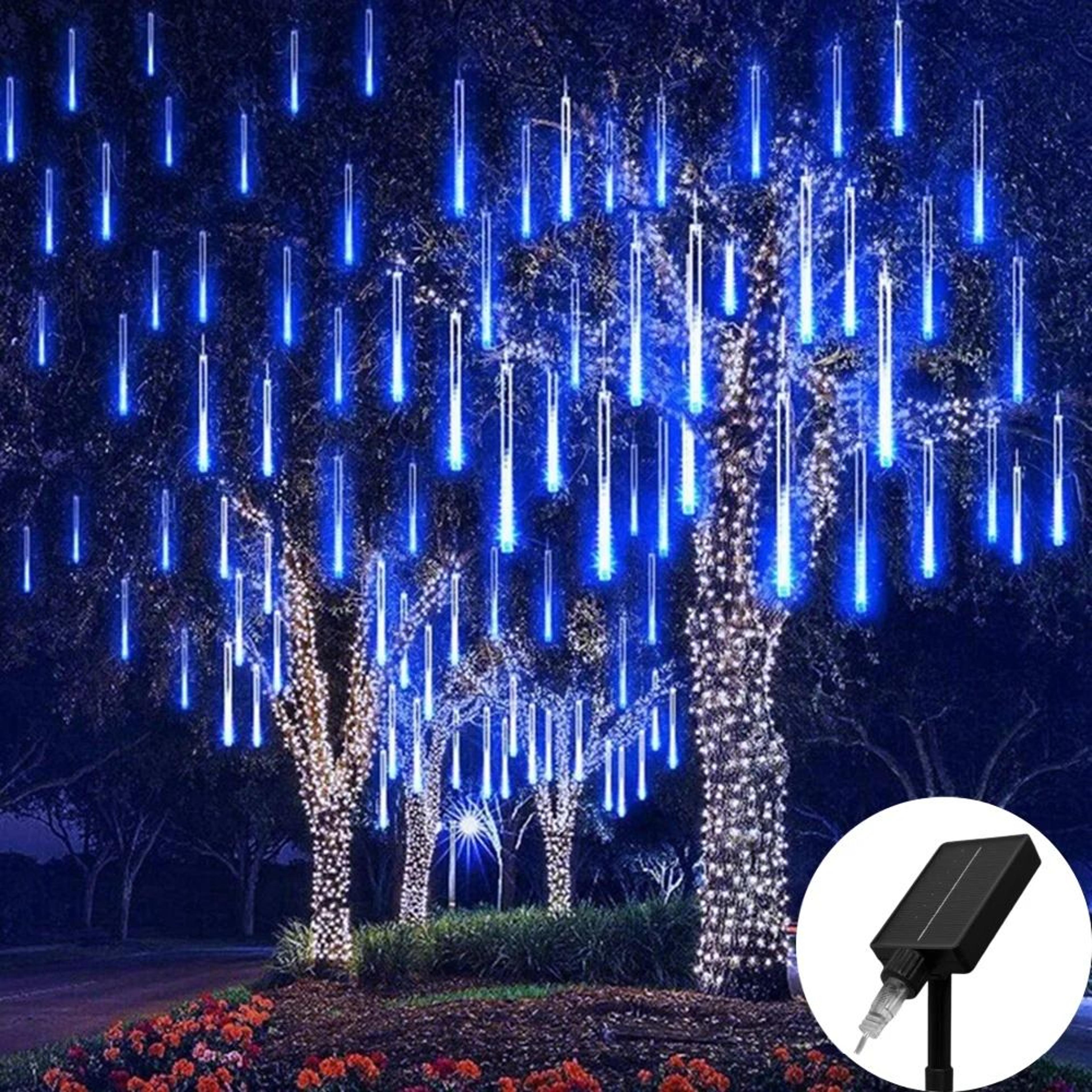 solarglow meteor shower solar lights outdoor for garden and holiday decor