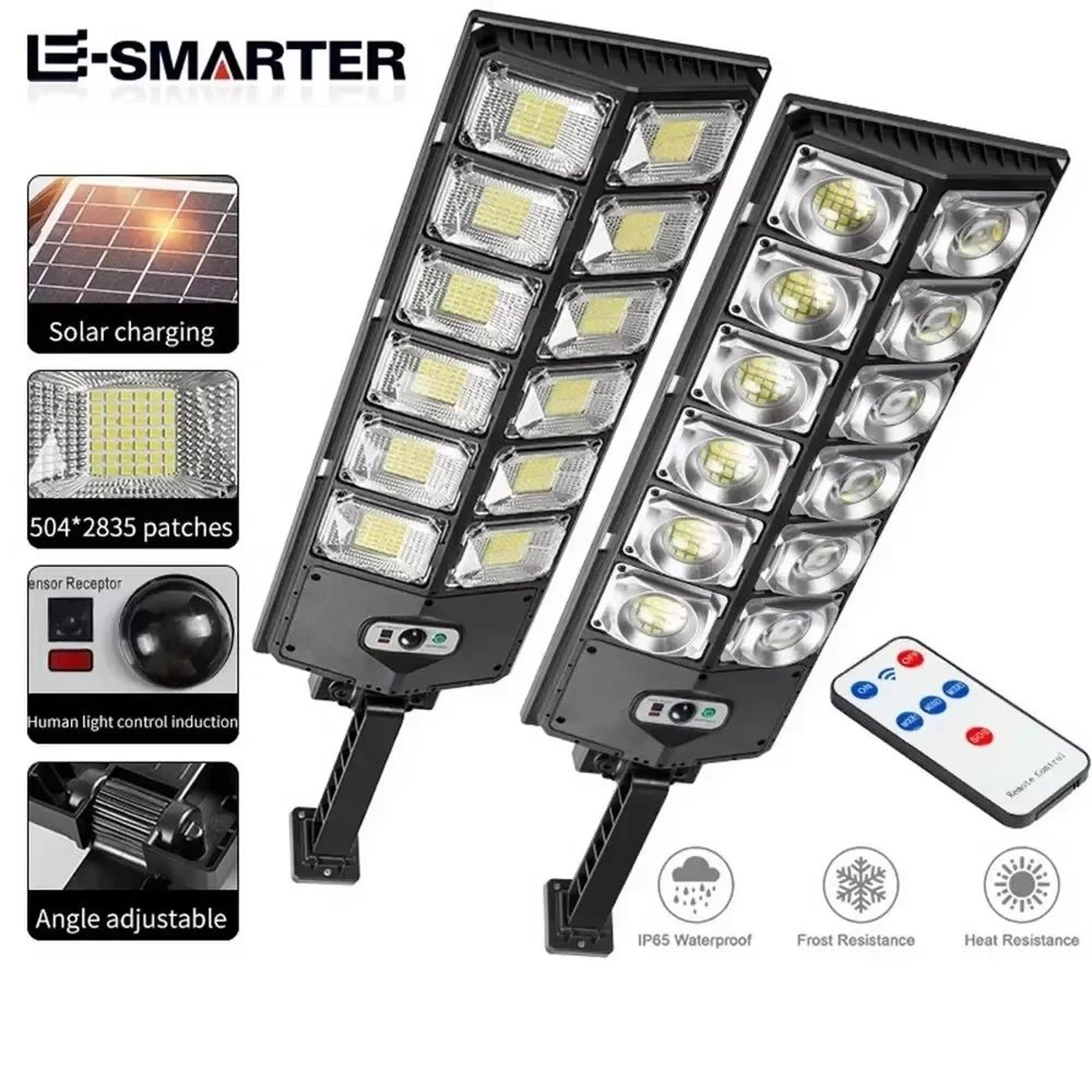 solarguard 8000lm solar street light with motion sensor and remote