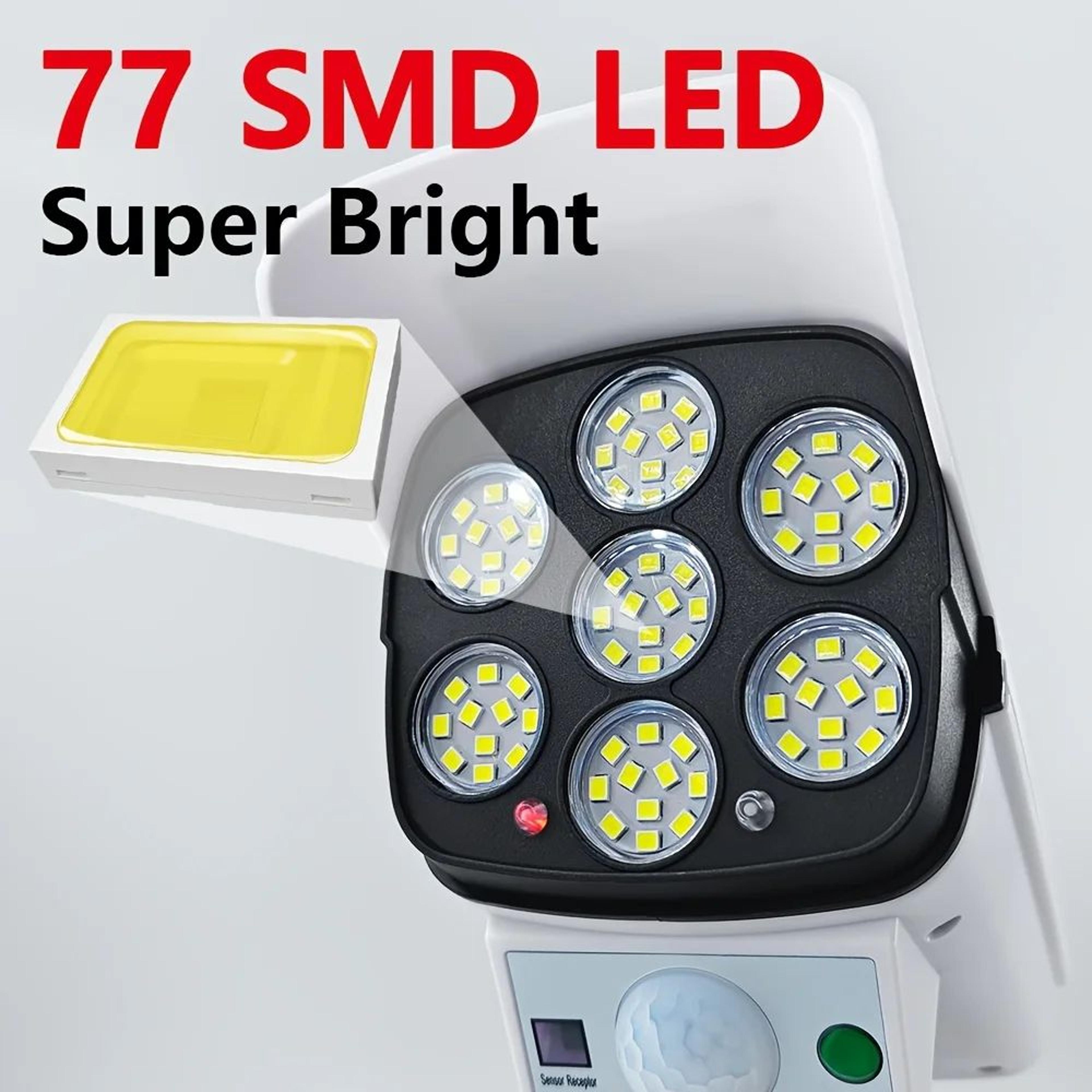 77led solar motion sensor security light with dummy camera