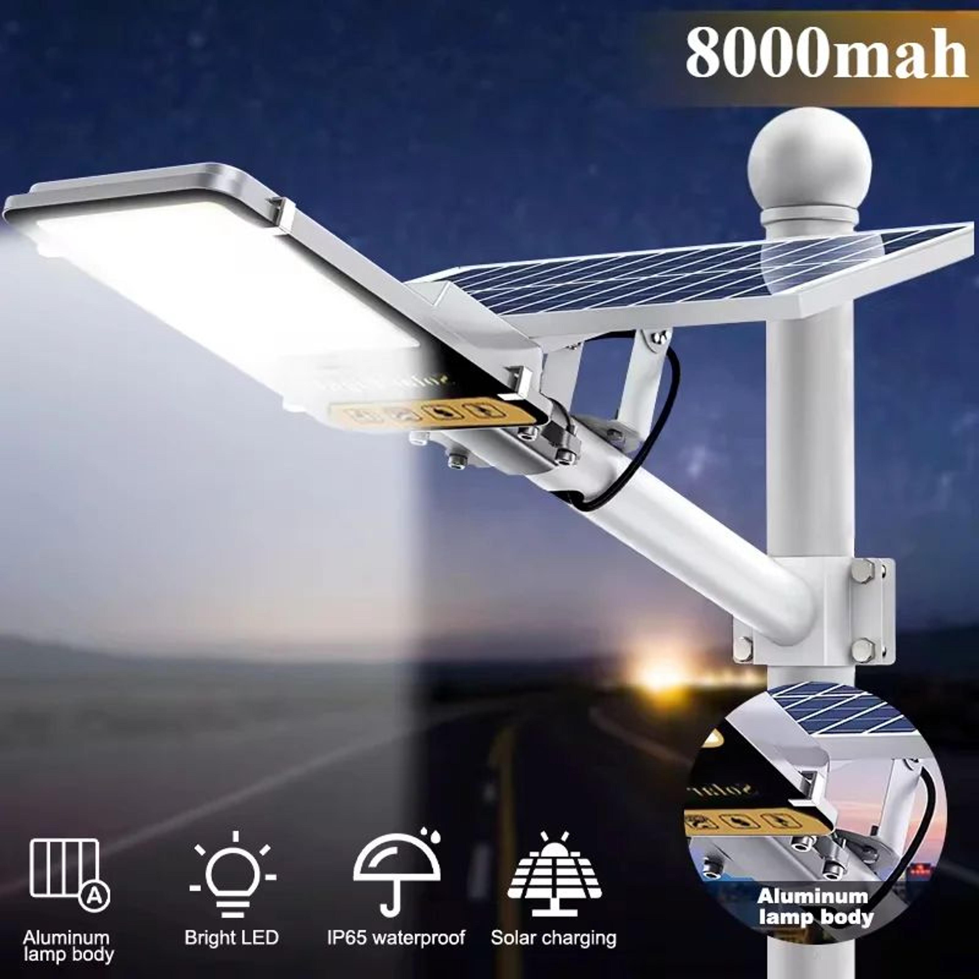 lumaguard 8000mah solar street light outdoor with remote control
