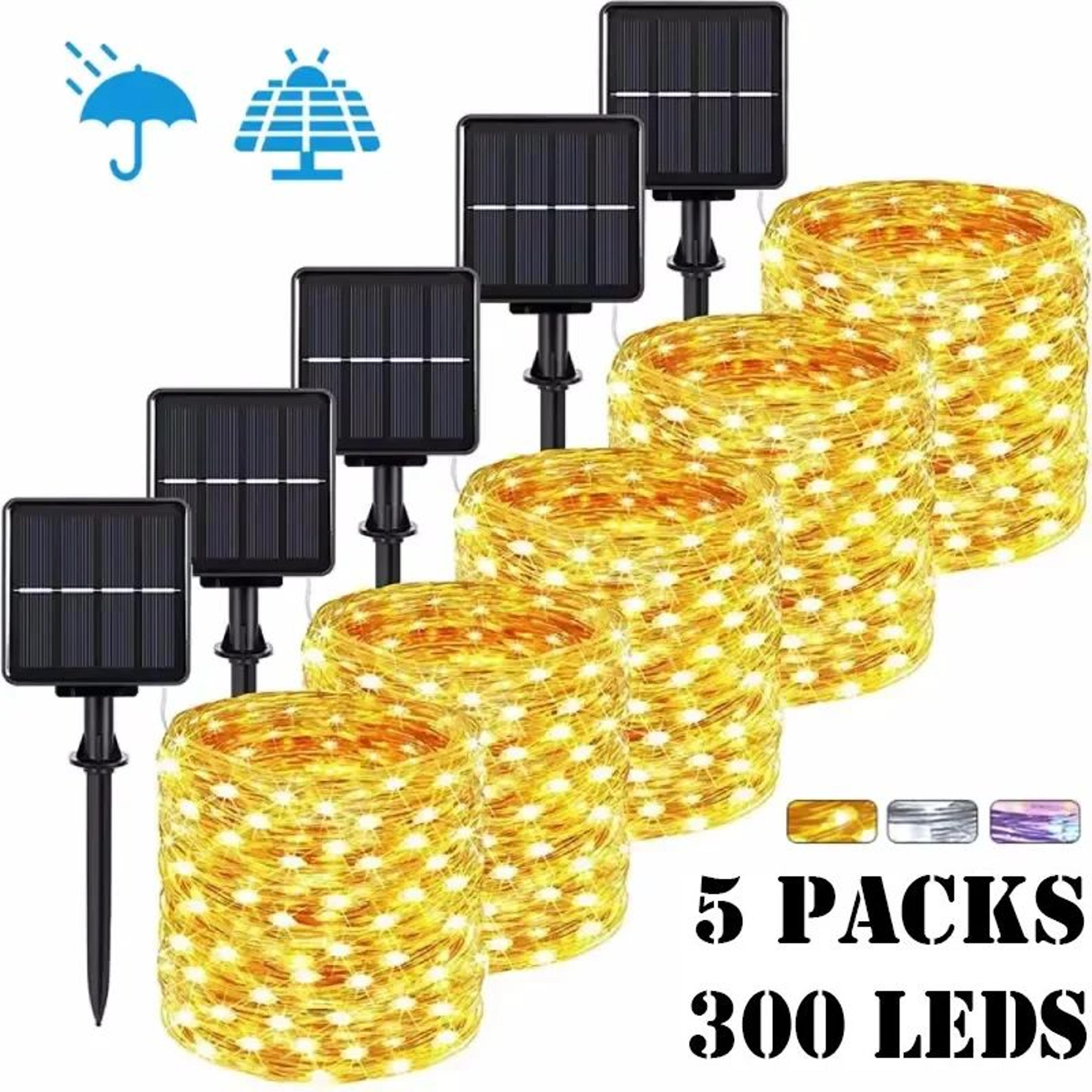 lumiglow 32m solar string lights with 300 leds and 8 lighting modes