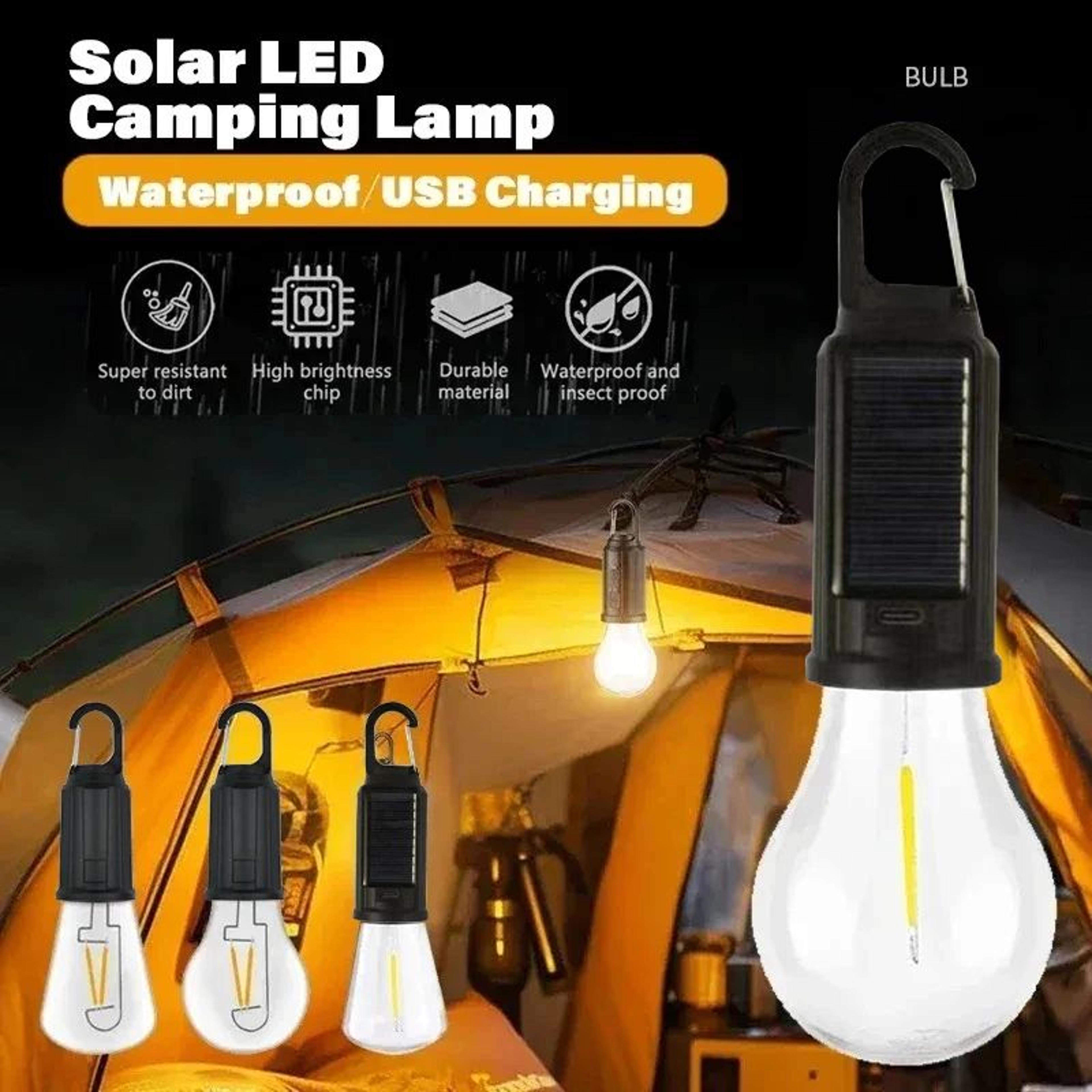 lumatrail solar camping lantern – rechargeable retro outdoor light