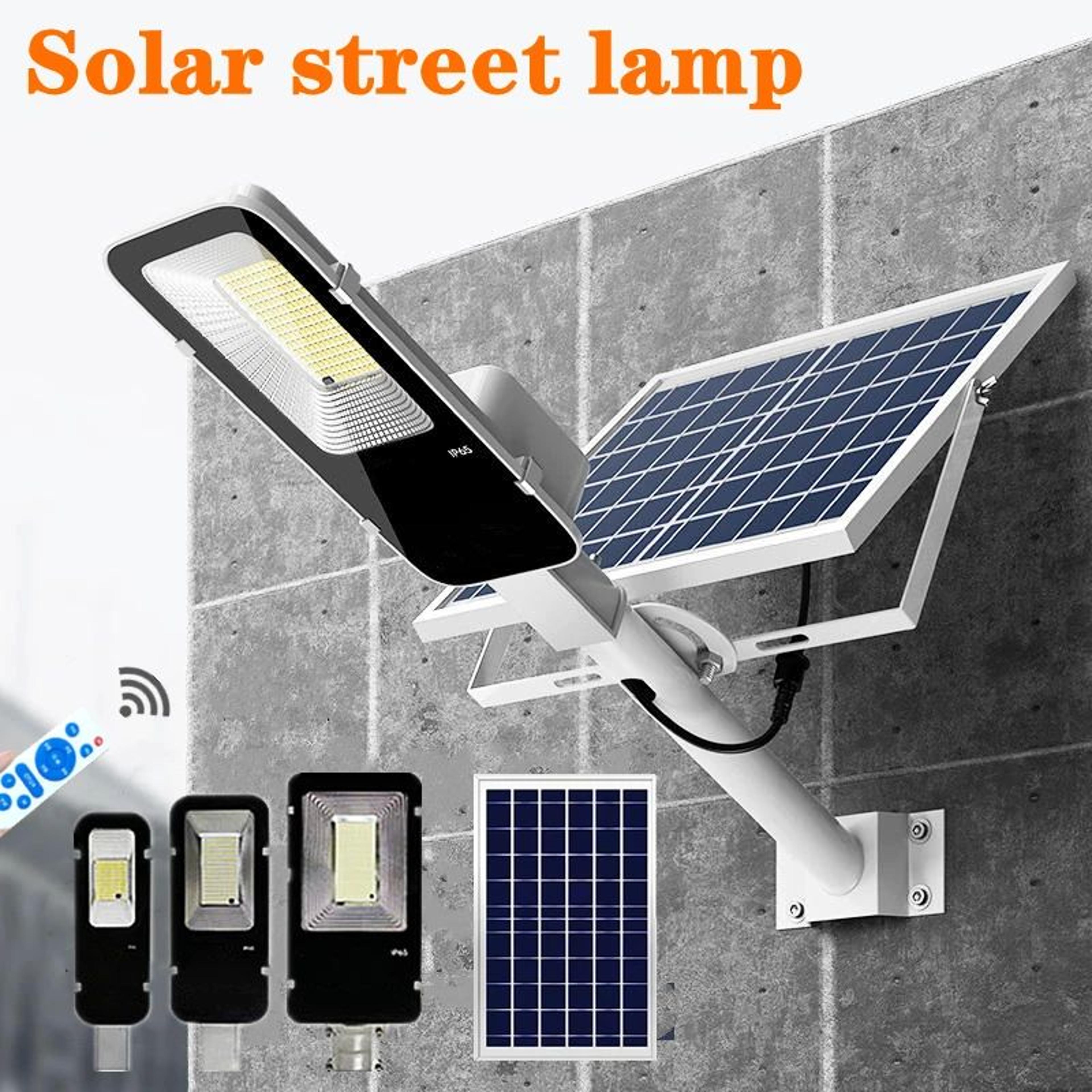 brightguard 300w solar street light with 6000mah battery and dusk to dawn solar light