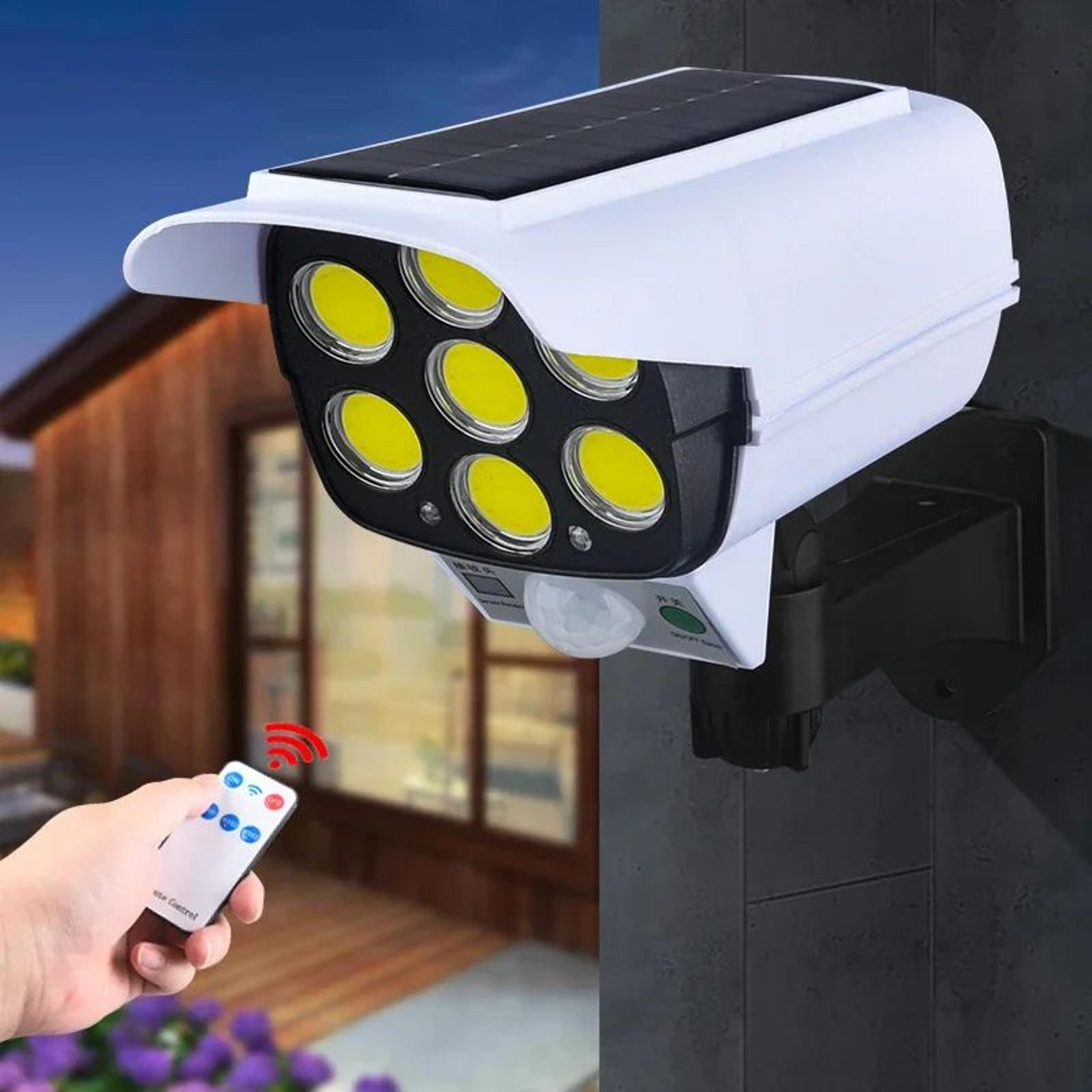 solarguard motion sensor solar security light with dummy camera