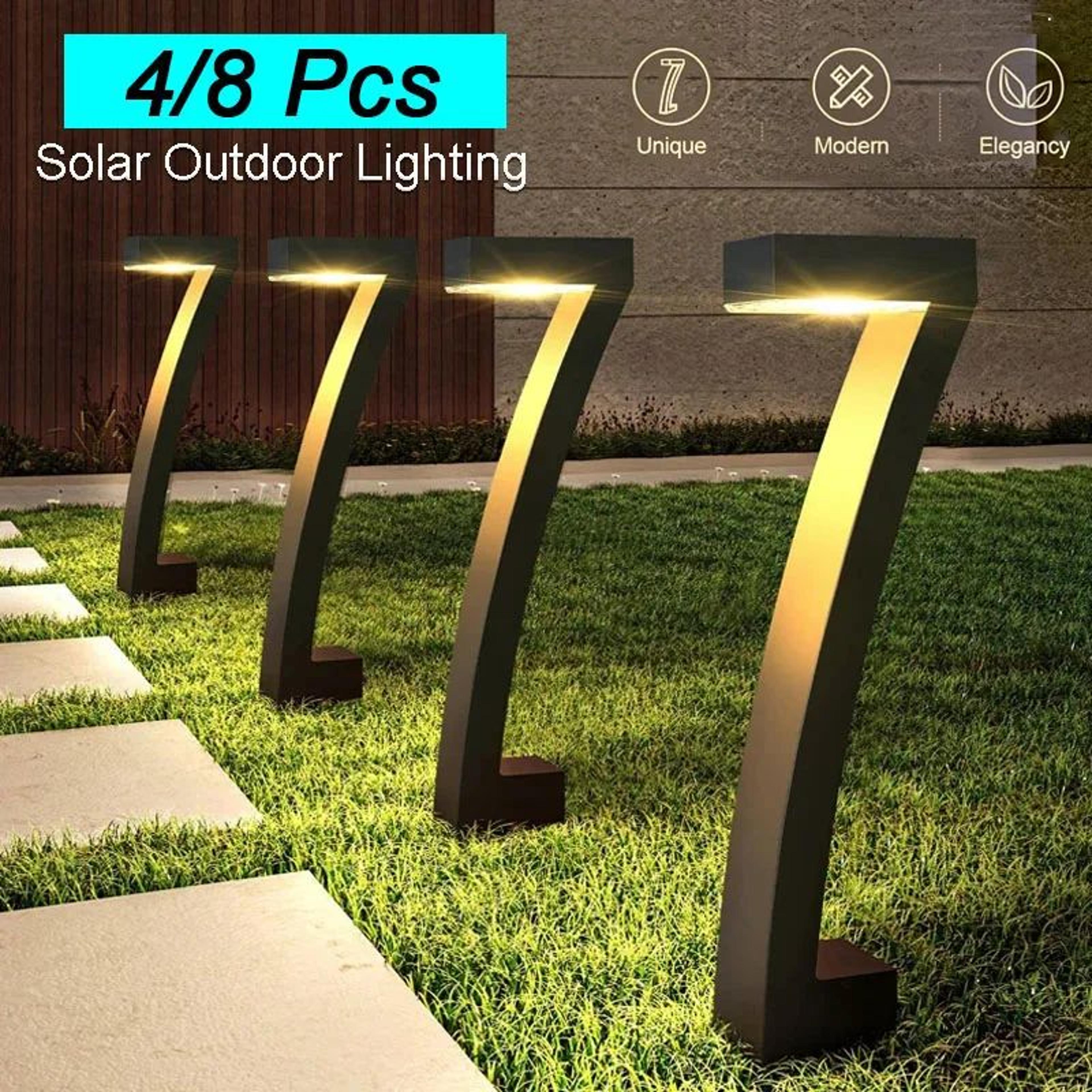 lumaglow solar landscape spotlights – waterproof outdoor garden lights