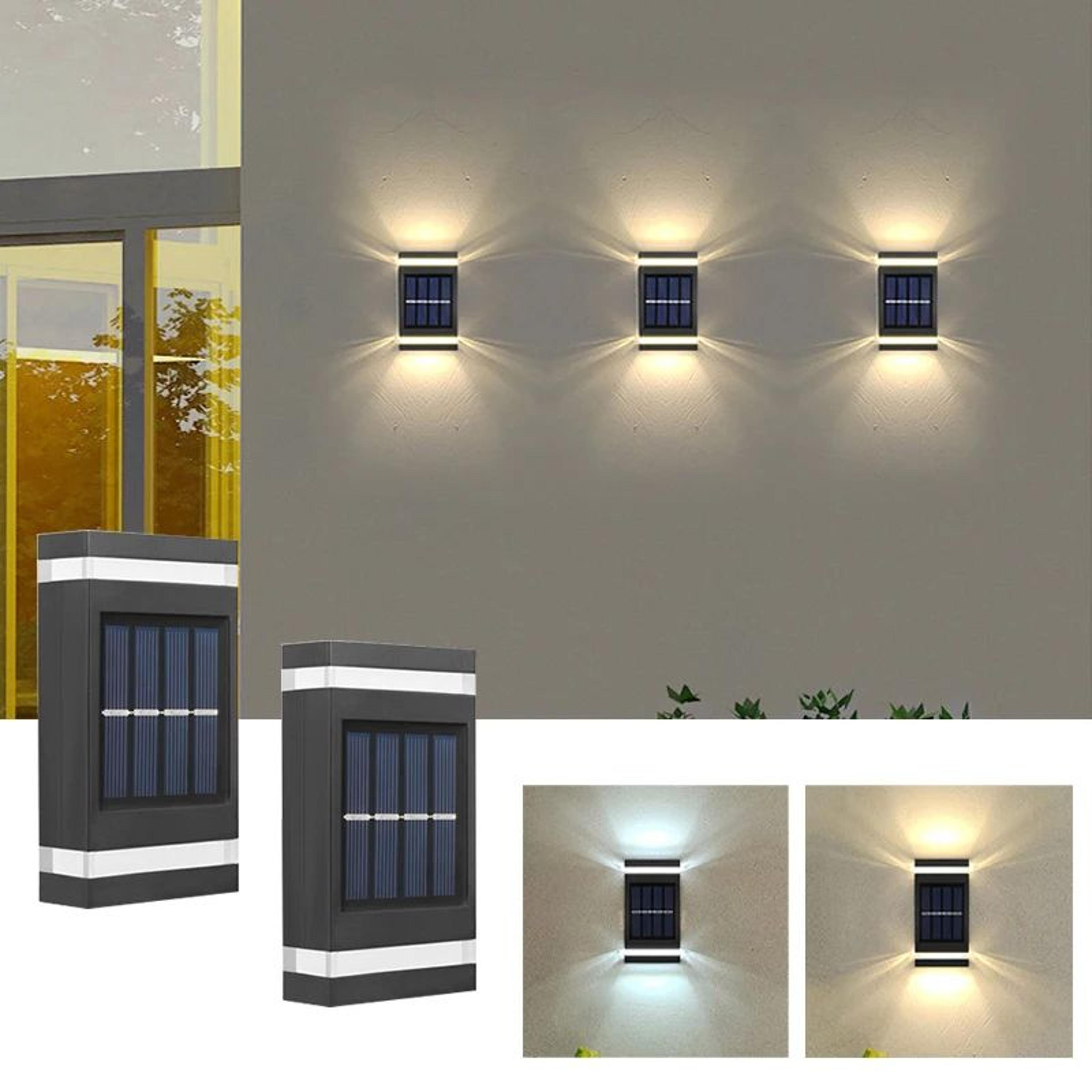 lumarise solar up down wall light – waterproof outdoor led sconce