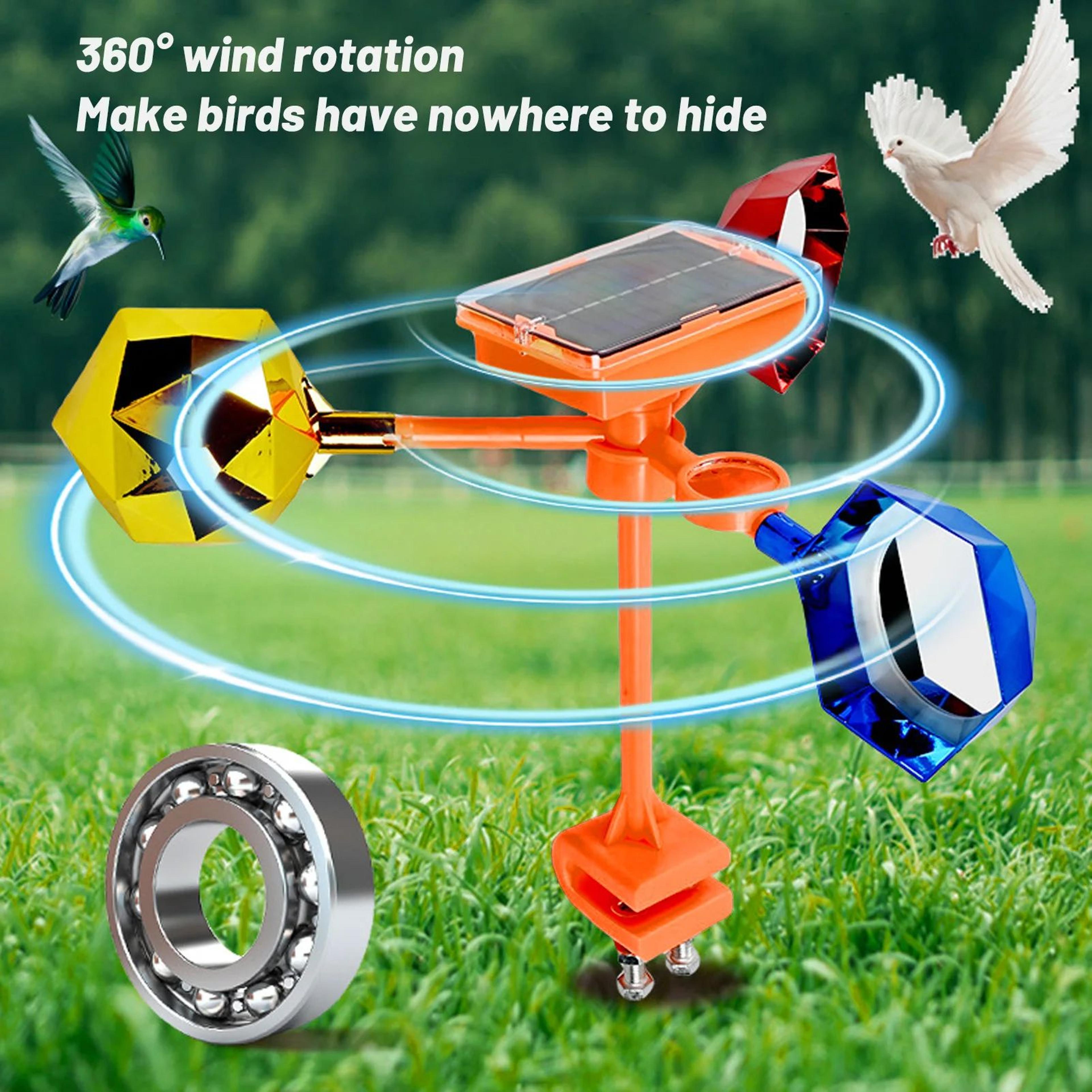 solarguard 360 solar powered bird deterrent with reflective sound defense