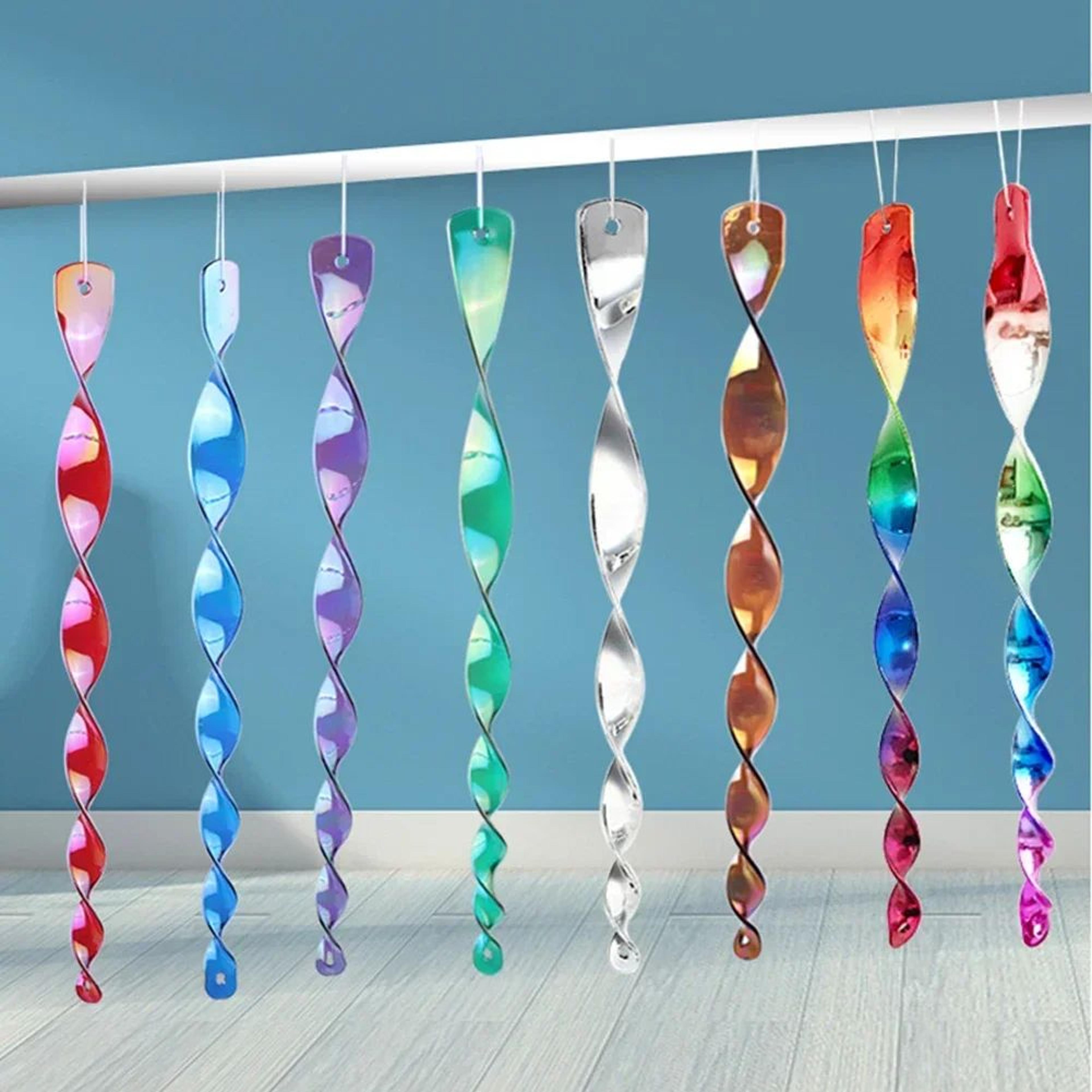 10-piece reflective bird deterrent spiral rods for garden & balcony