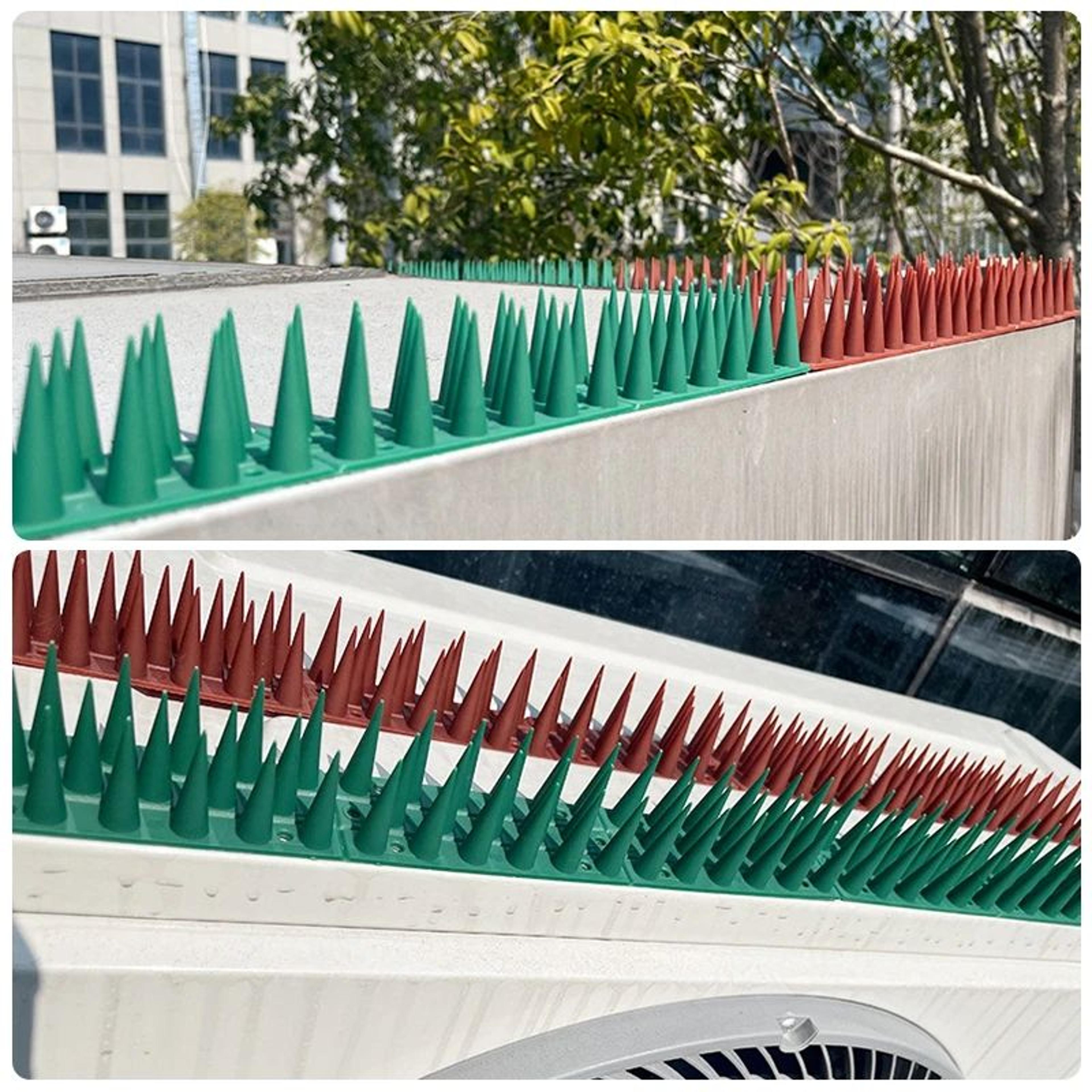 pigeonguard flexible bird deterrent spikes for balconies and gardens