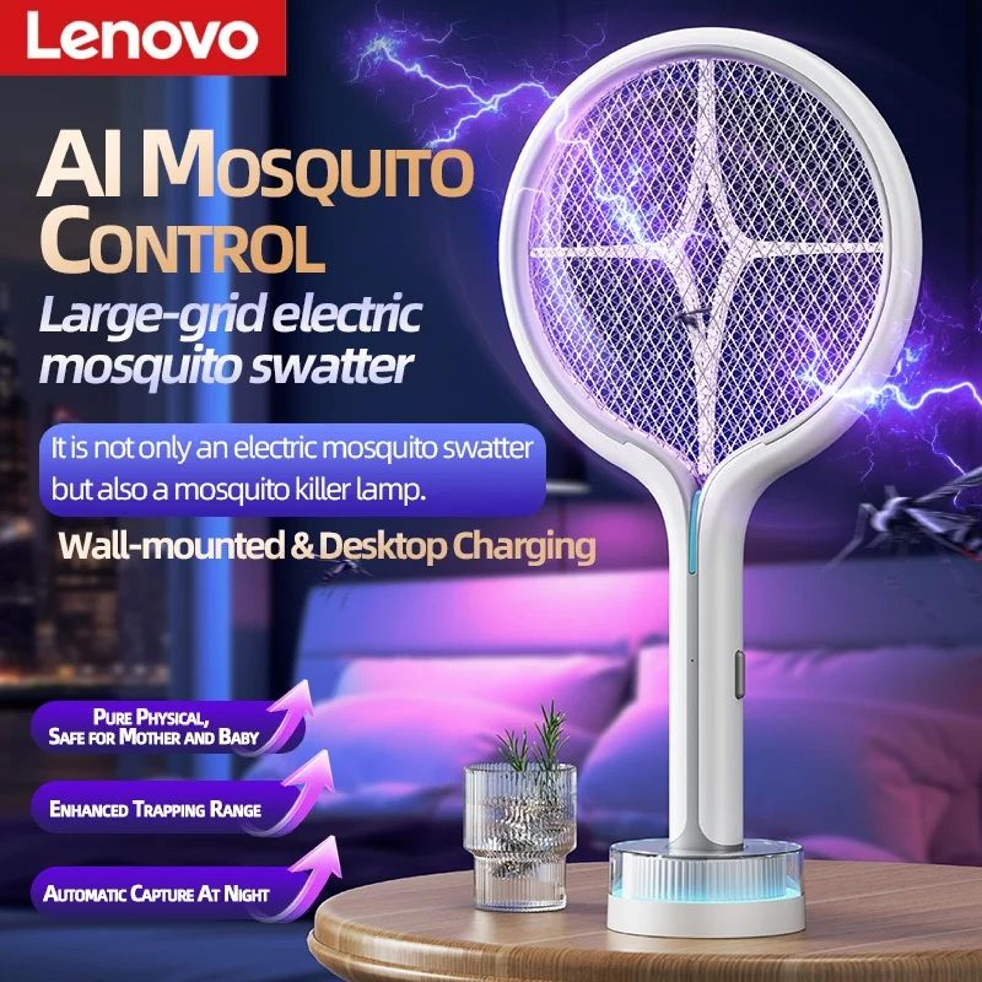 lenovo 2-in-1 electric mosquito swatter and mosquito killer lamp