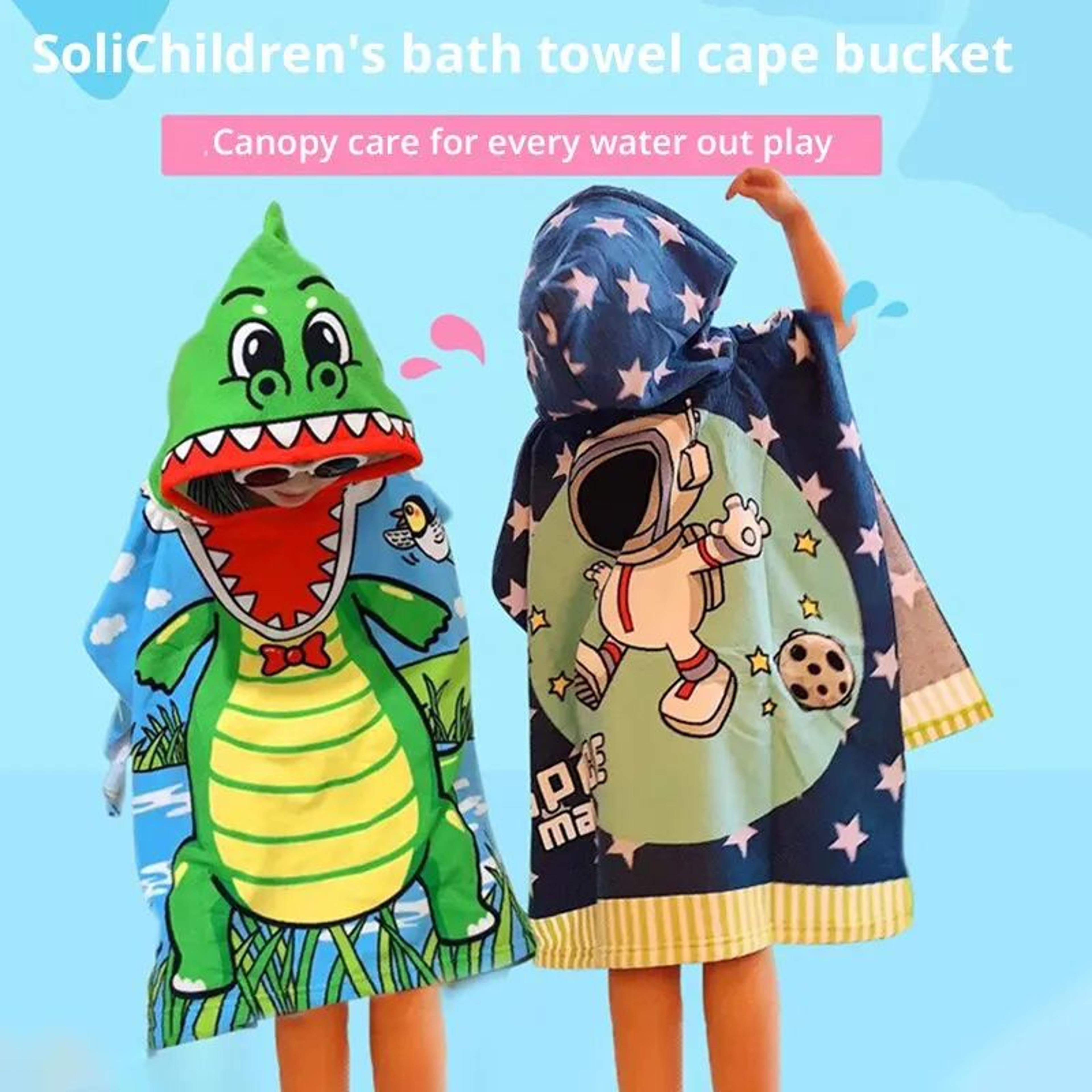 astronaut hooded baby bath towel soft cotton wrap