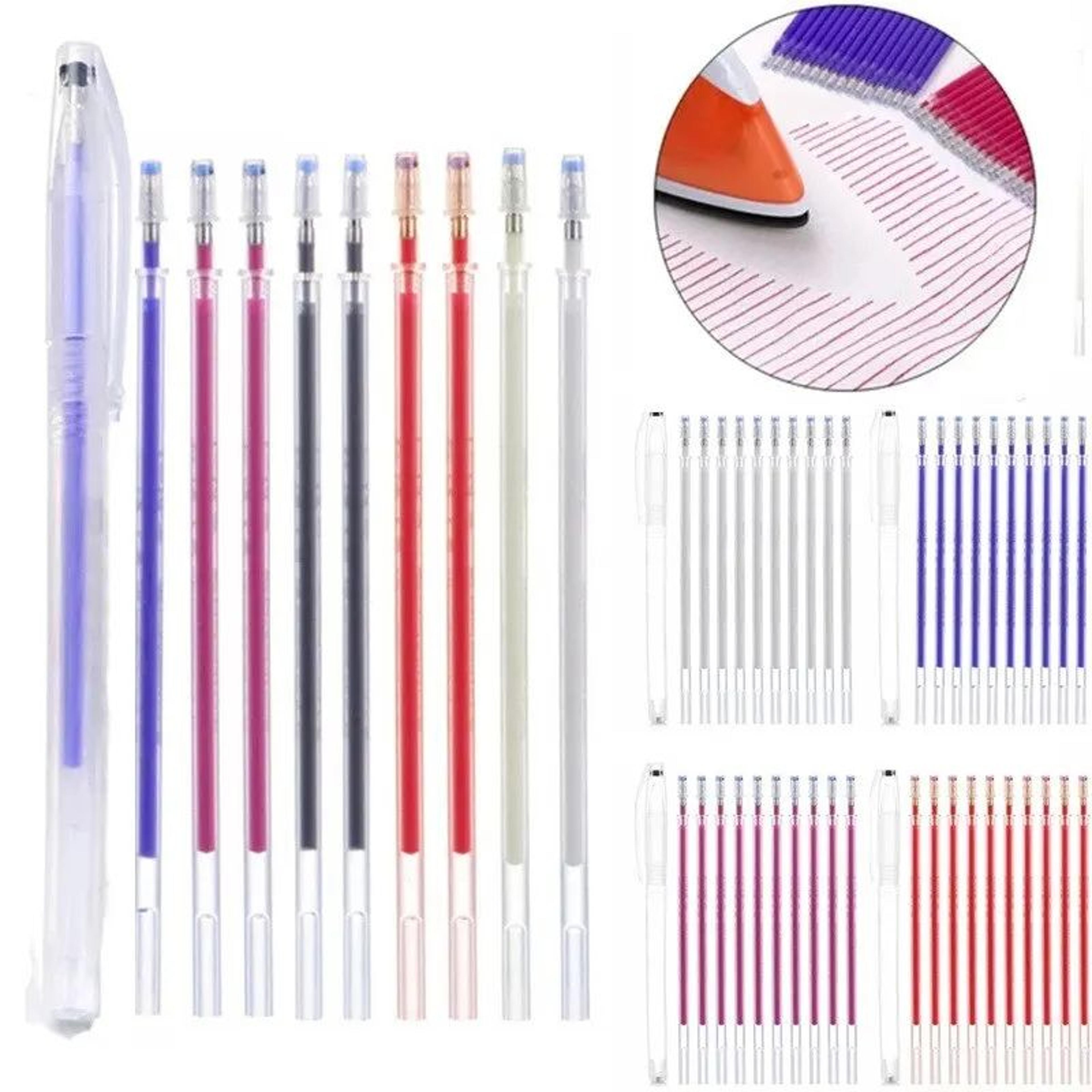 precision heat erasable fabric marking pen set for sewing and quilting