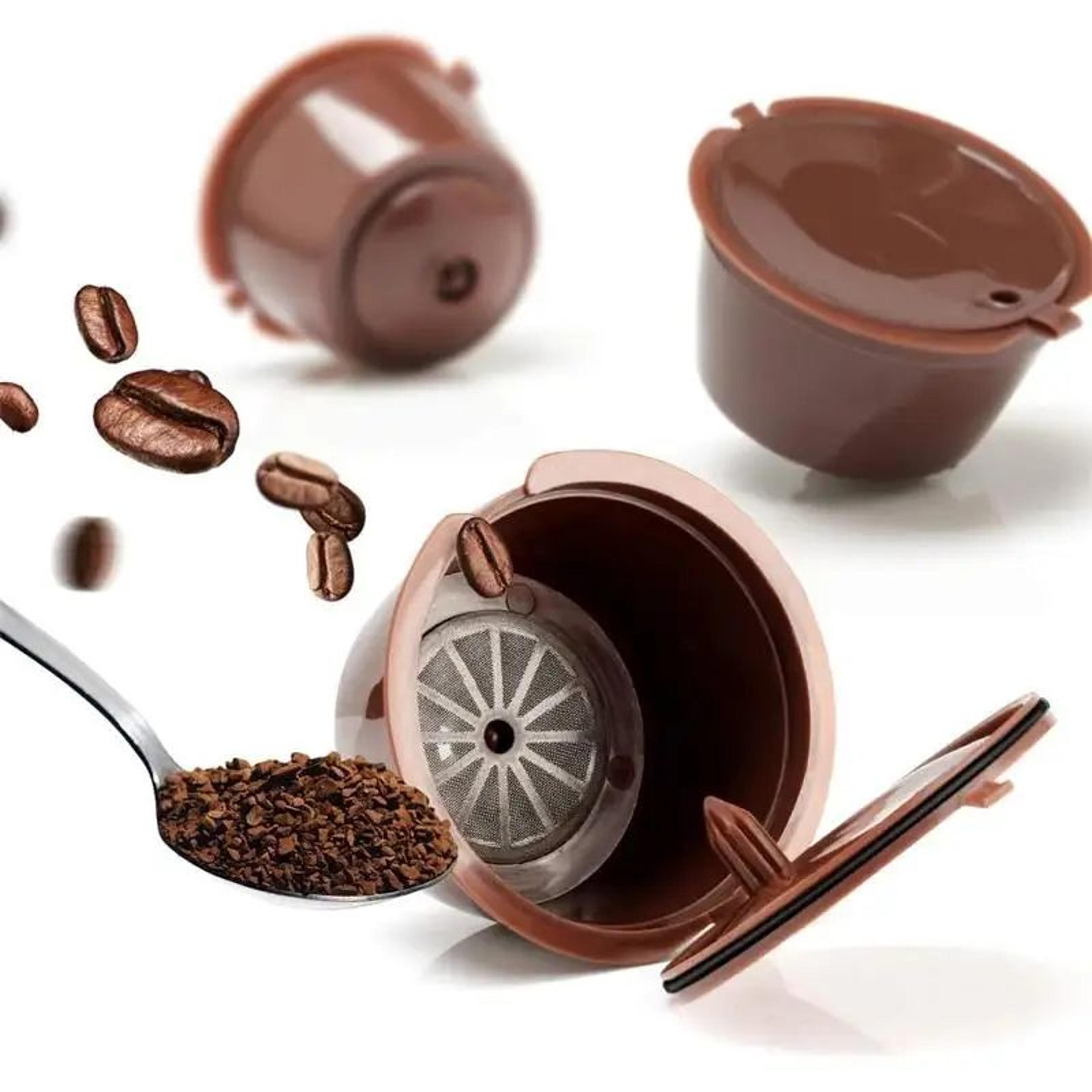 brewbetter 6-piece reusable coffee capsules for dolce gusto machines