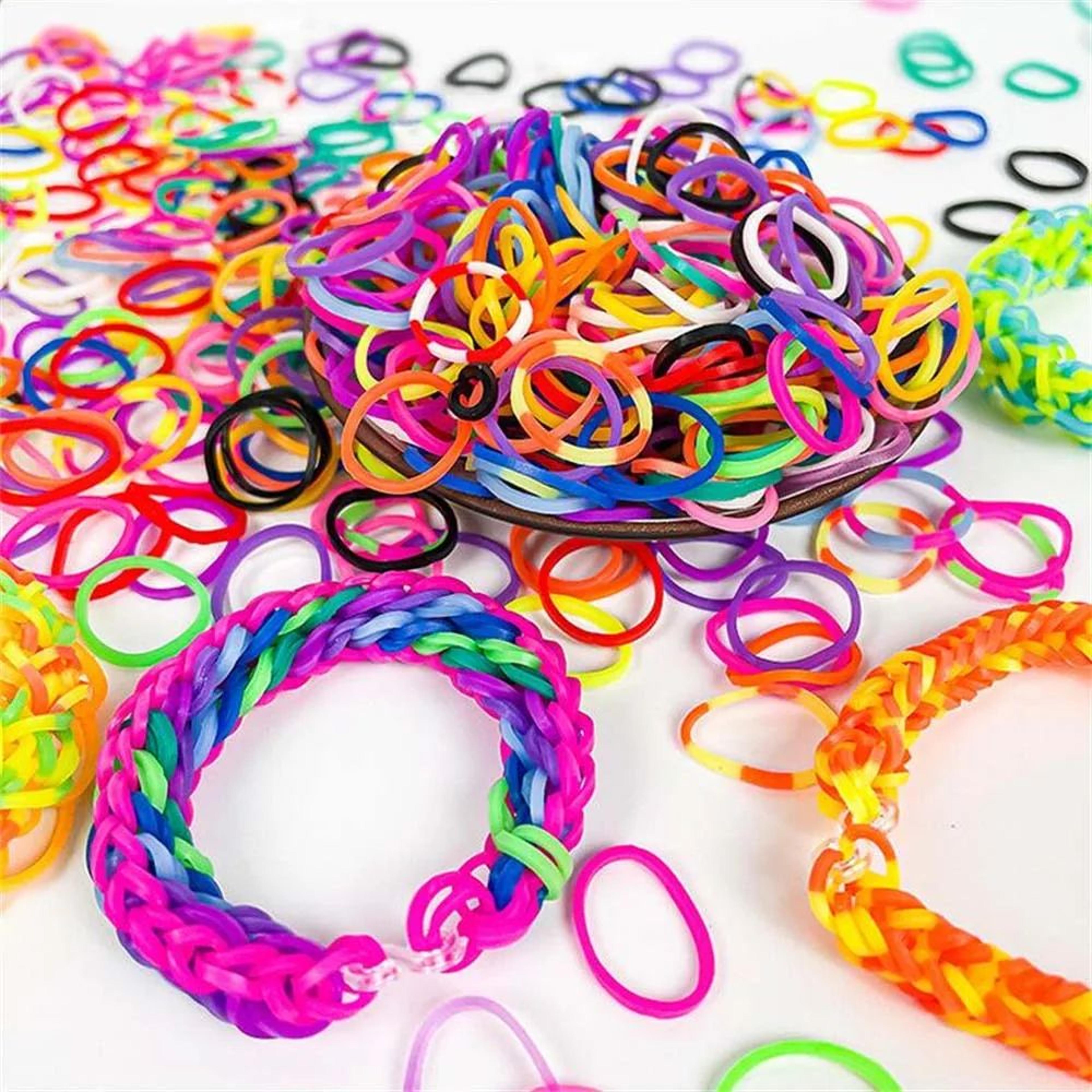 colorcraft 600pc loom bands for diy bracelets & jewelry