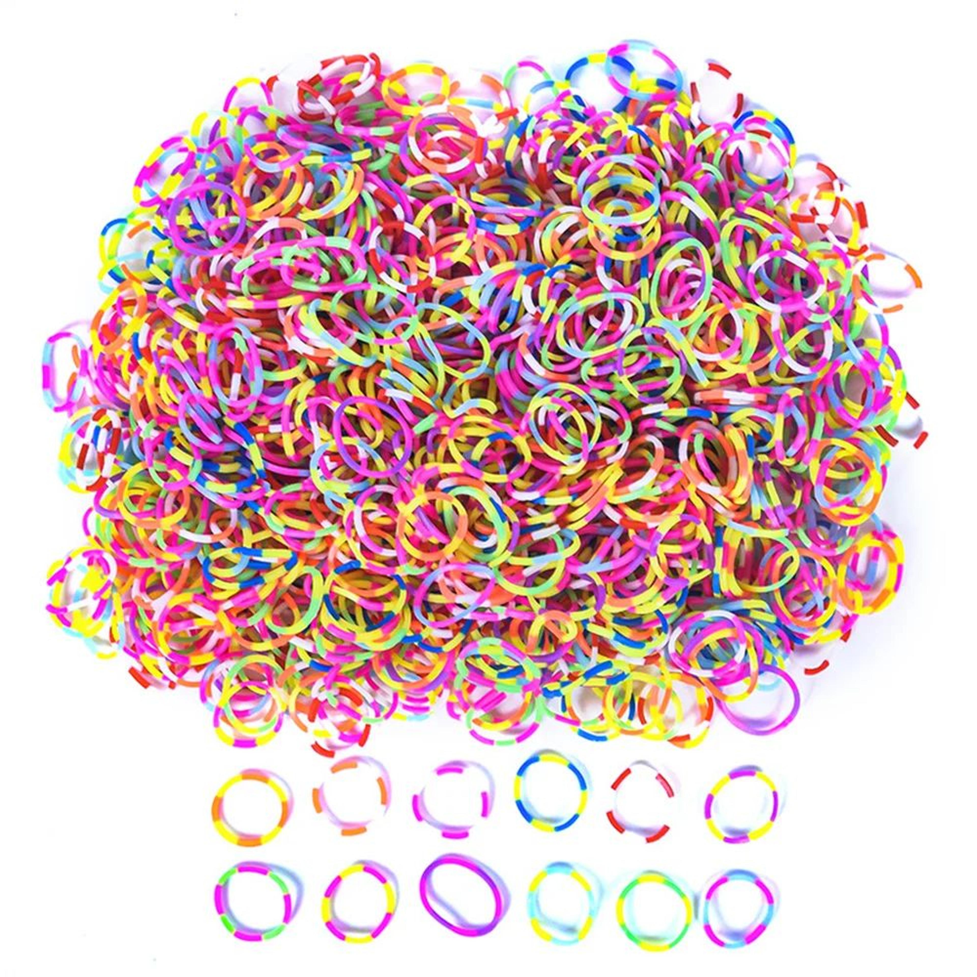 two-tone loom bands 200-piece diy bracelet making set