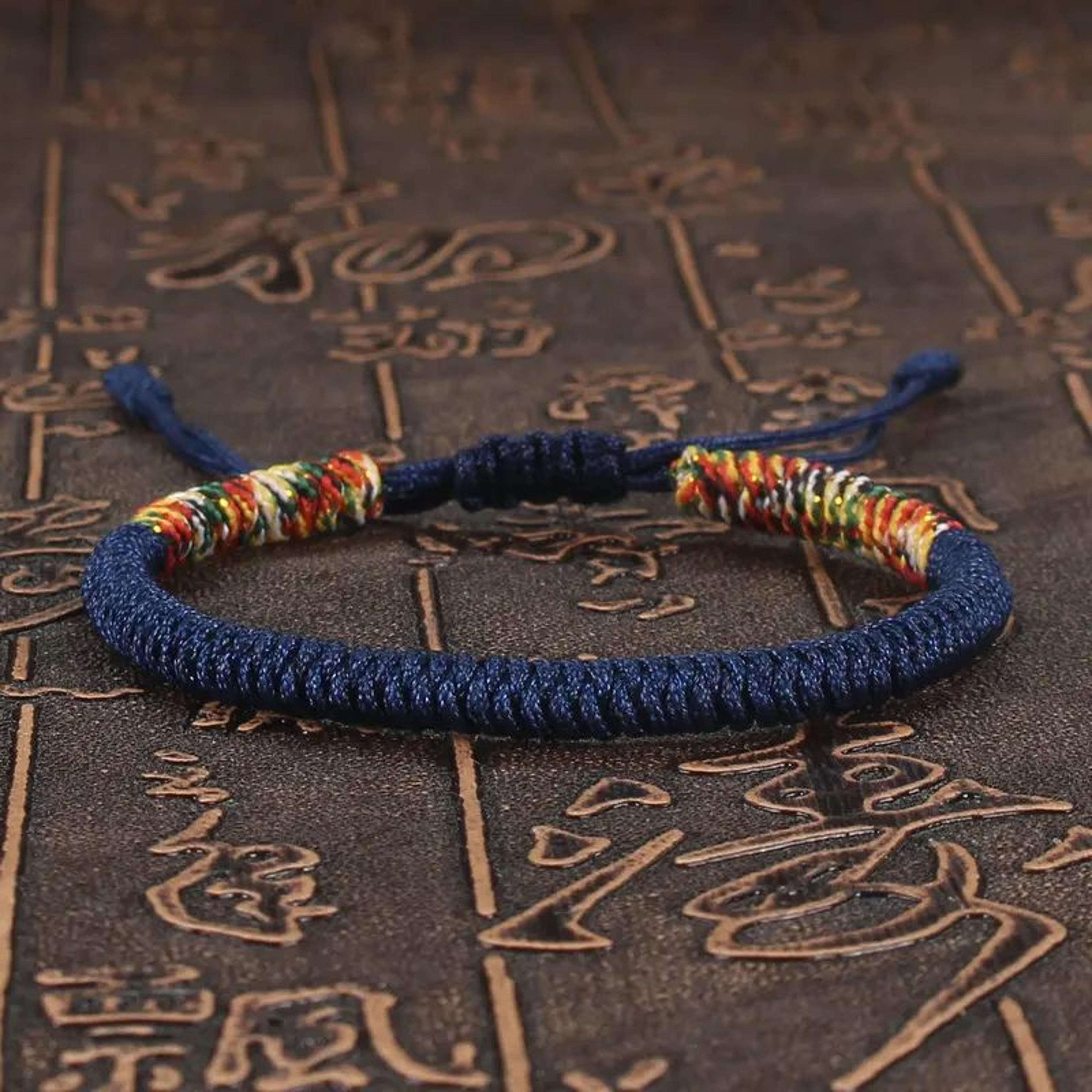 tibetan king kong knot lucky string bracelet