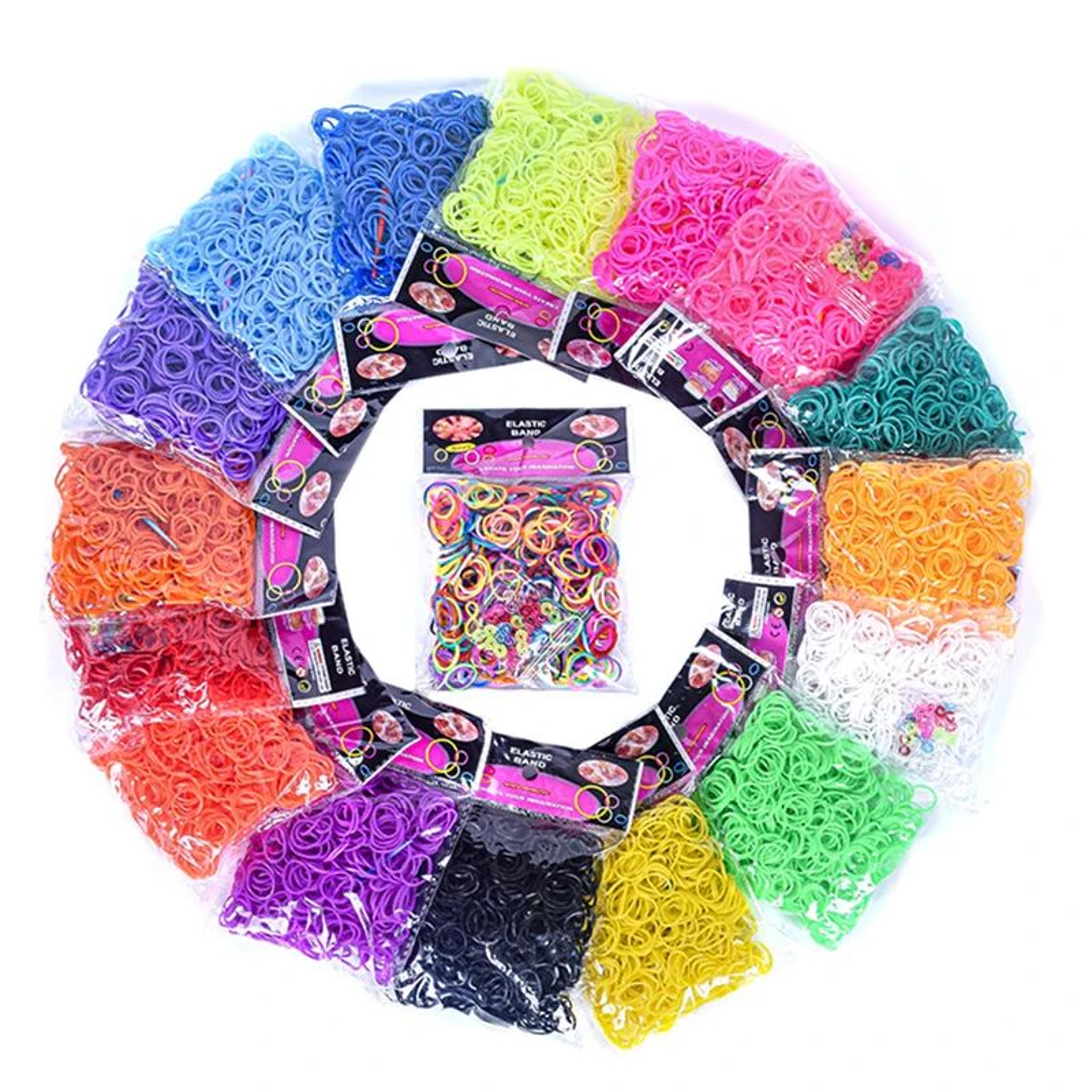 600pcs colorful loom bands bracelet making kit for diy friendship jewelry
