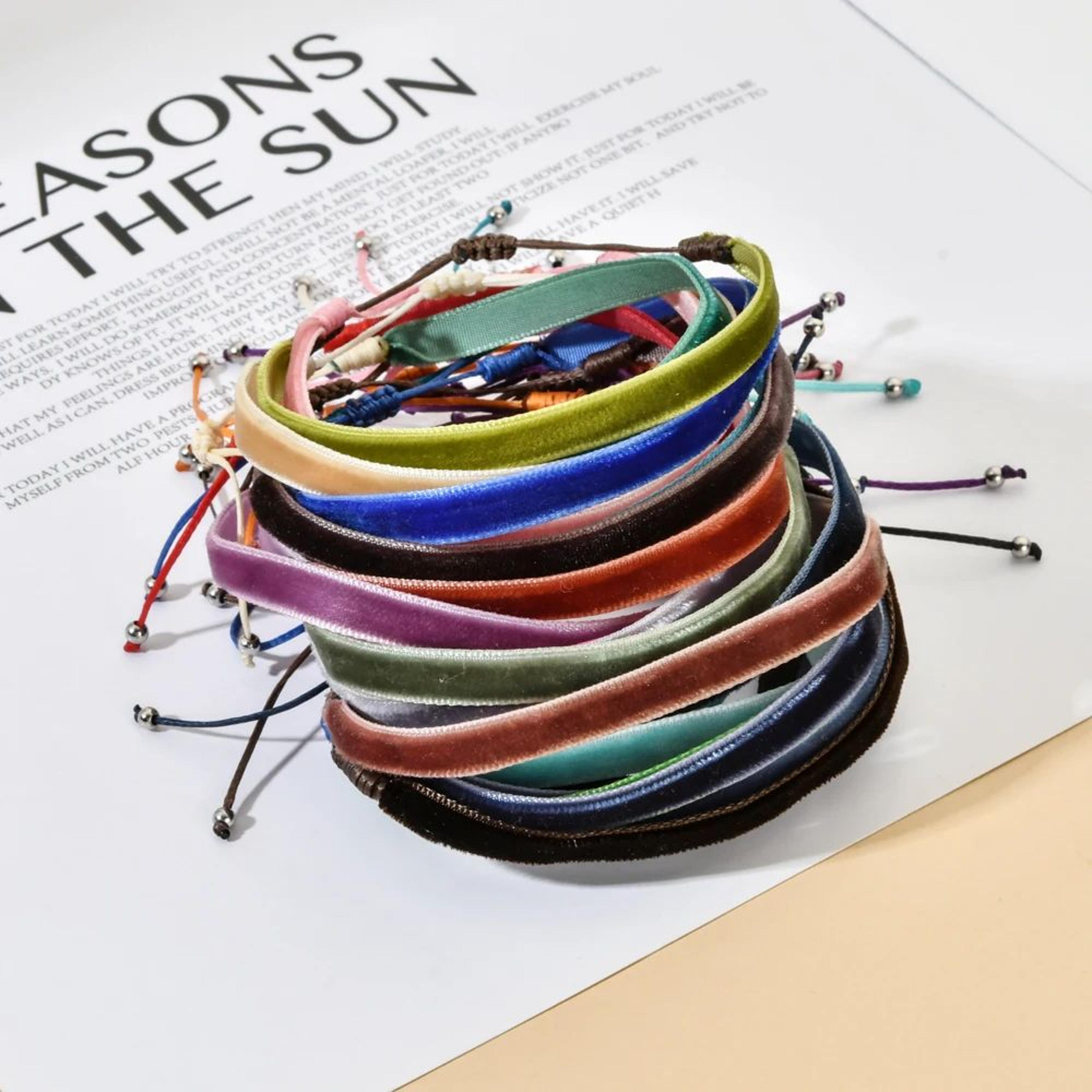 handmade boho woven bracelet for women ethnic statement jewelry