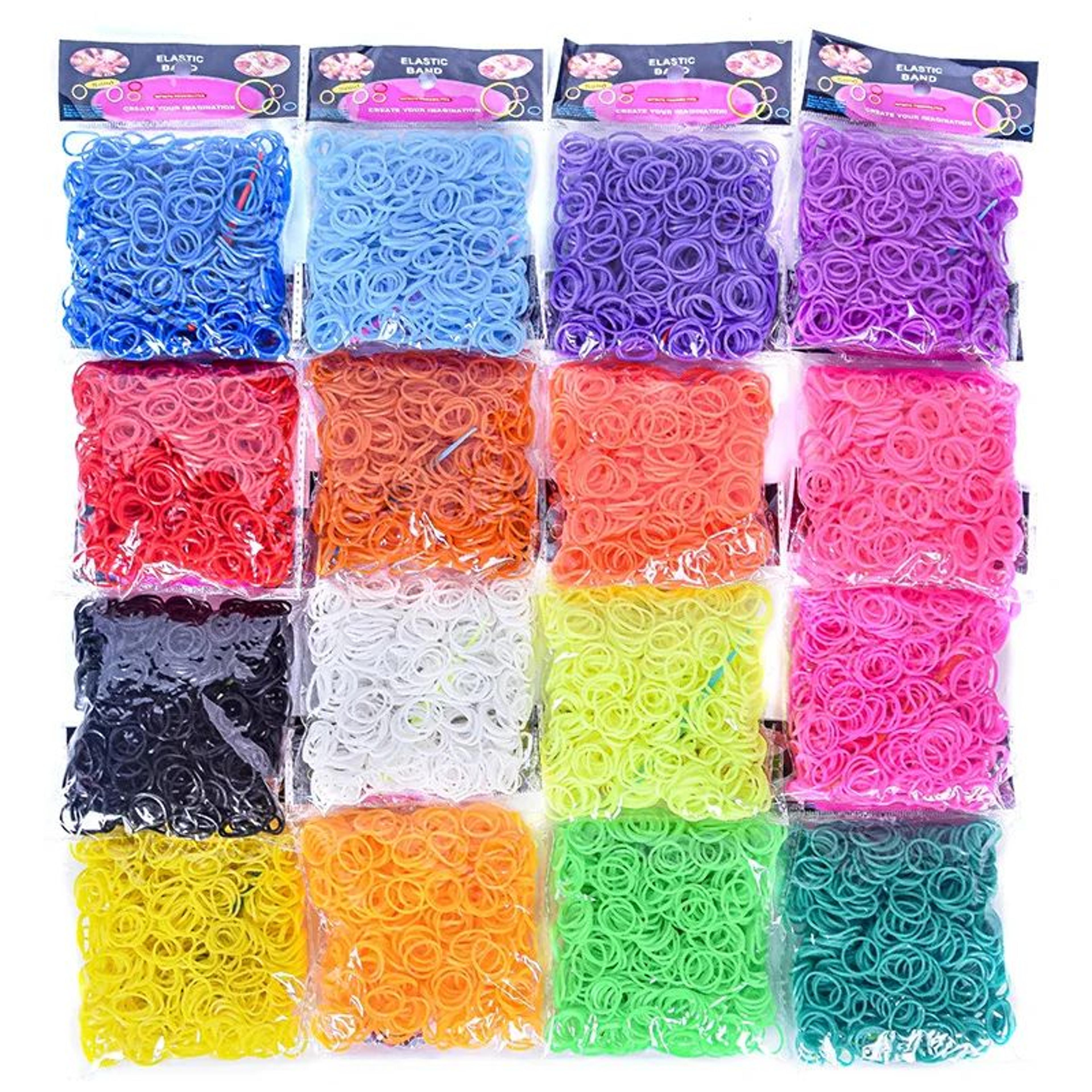 600pcs loom rubber band bracelet making kit with 4 crochet hooks