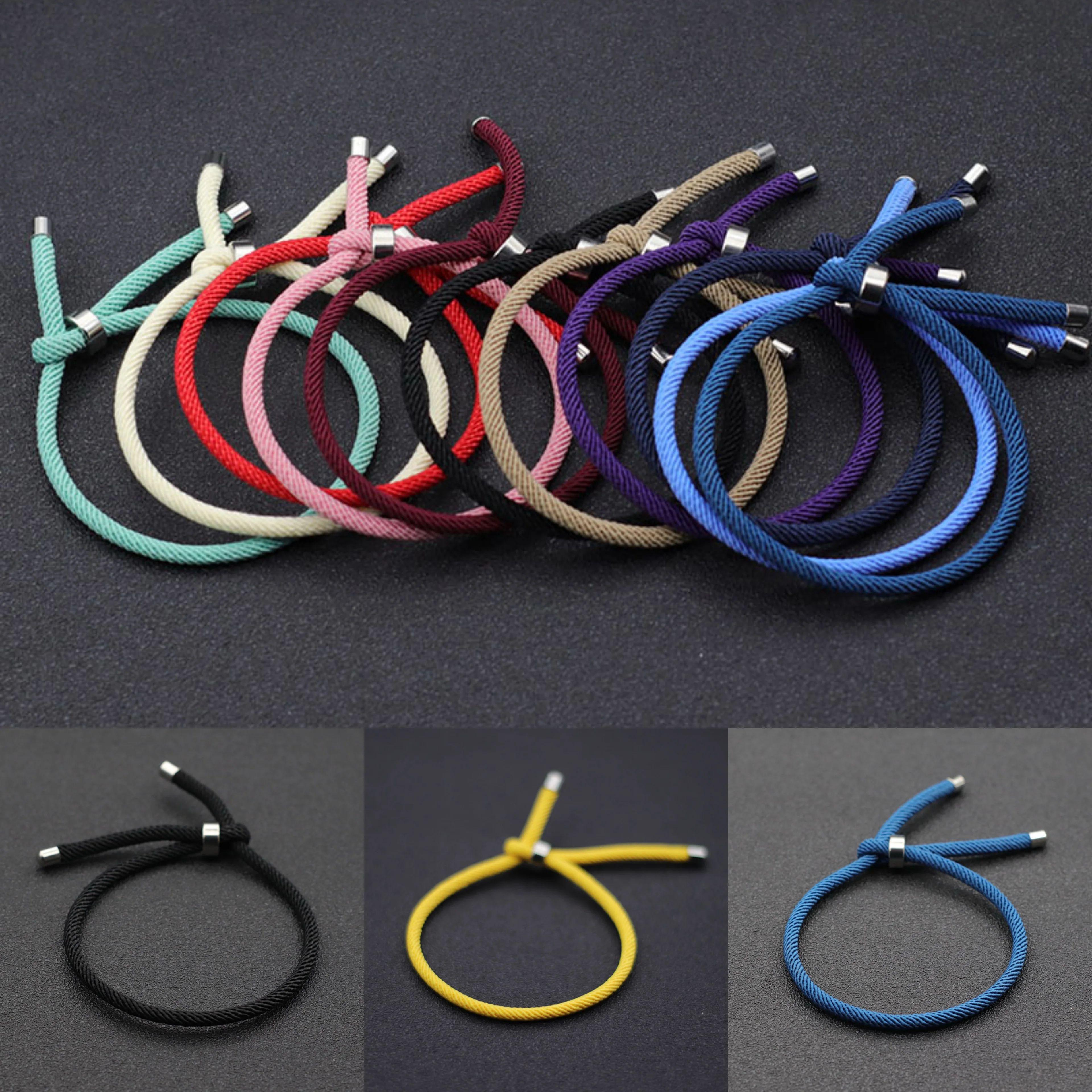 adjustable stainless steel rope bracelet for men and women
