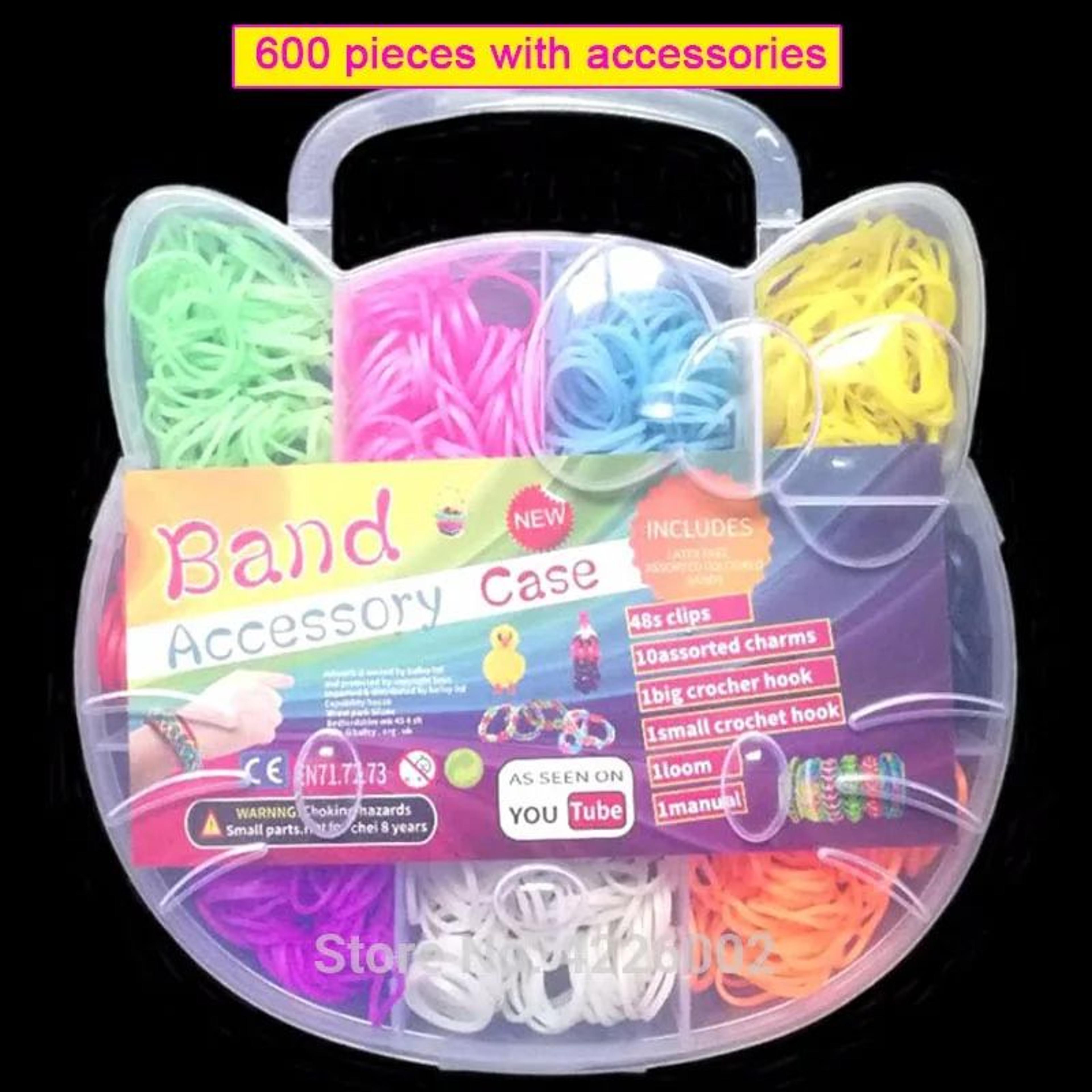 colorful rubber band loom bracelet making kit for kids