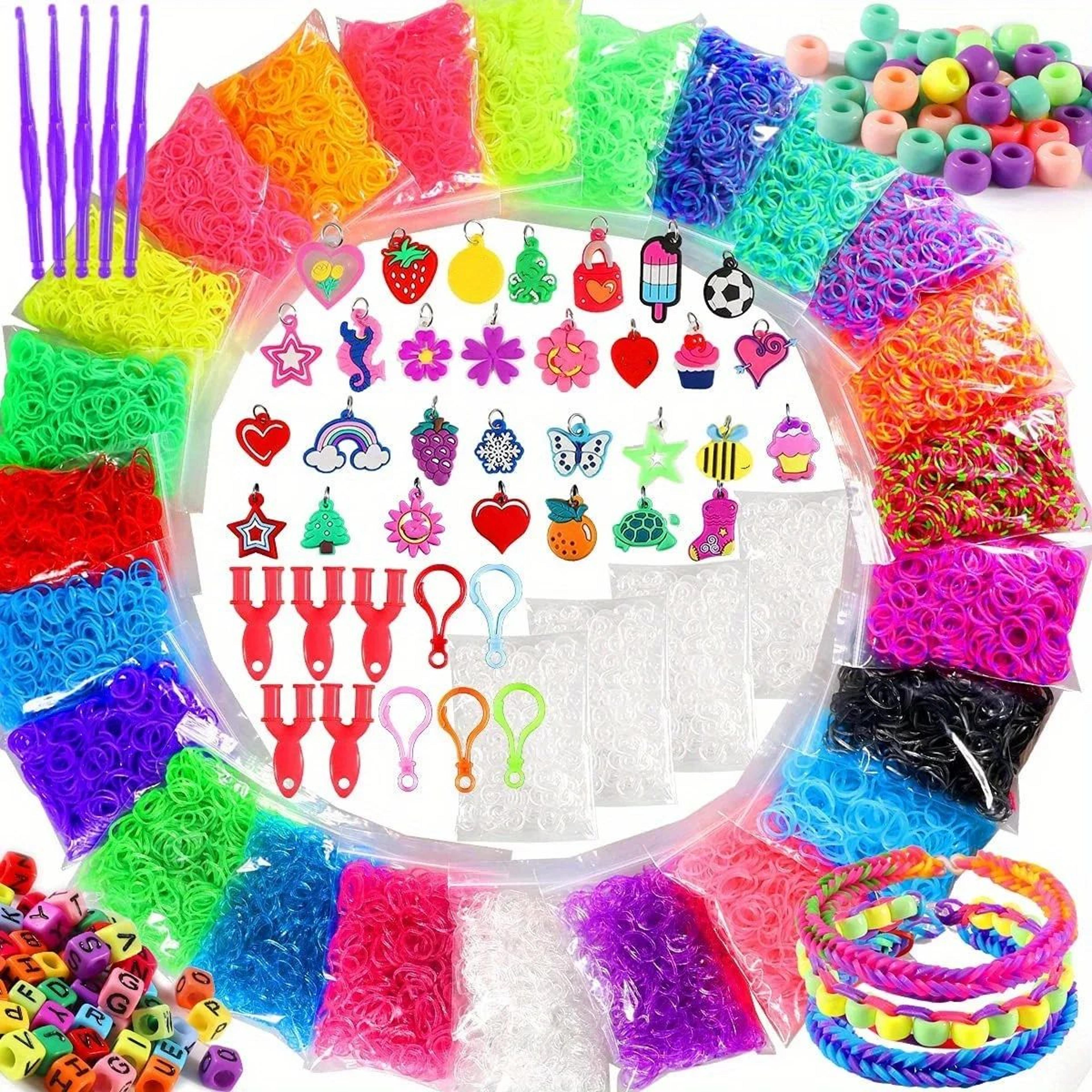 2000–7260pcs colorful loom band bracelet making kit for kids