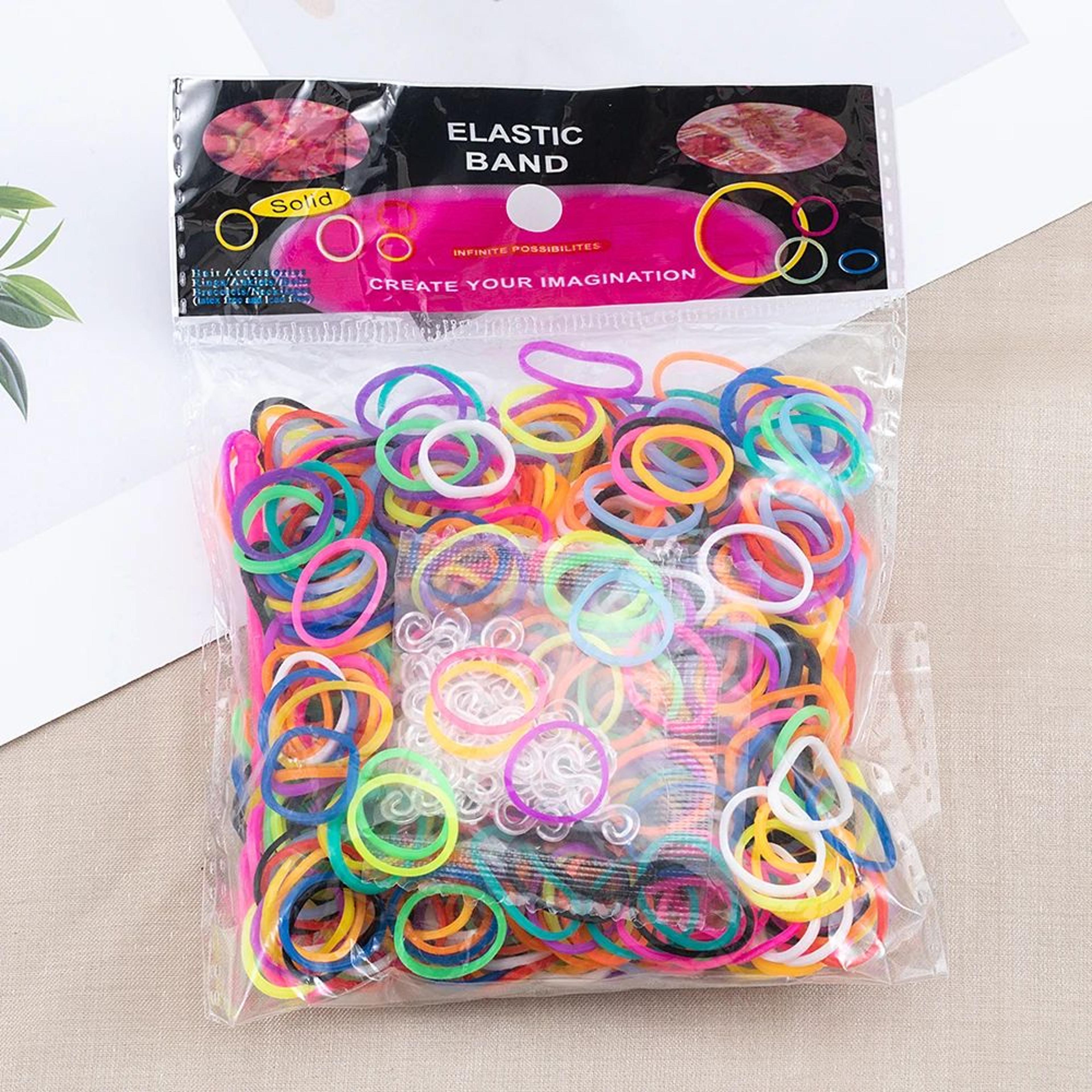 colorful loom bands bracelet making kit with crochet hook