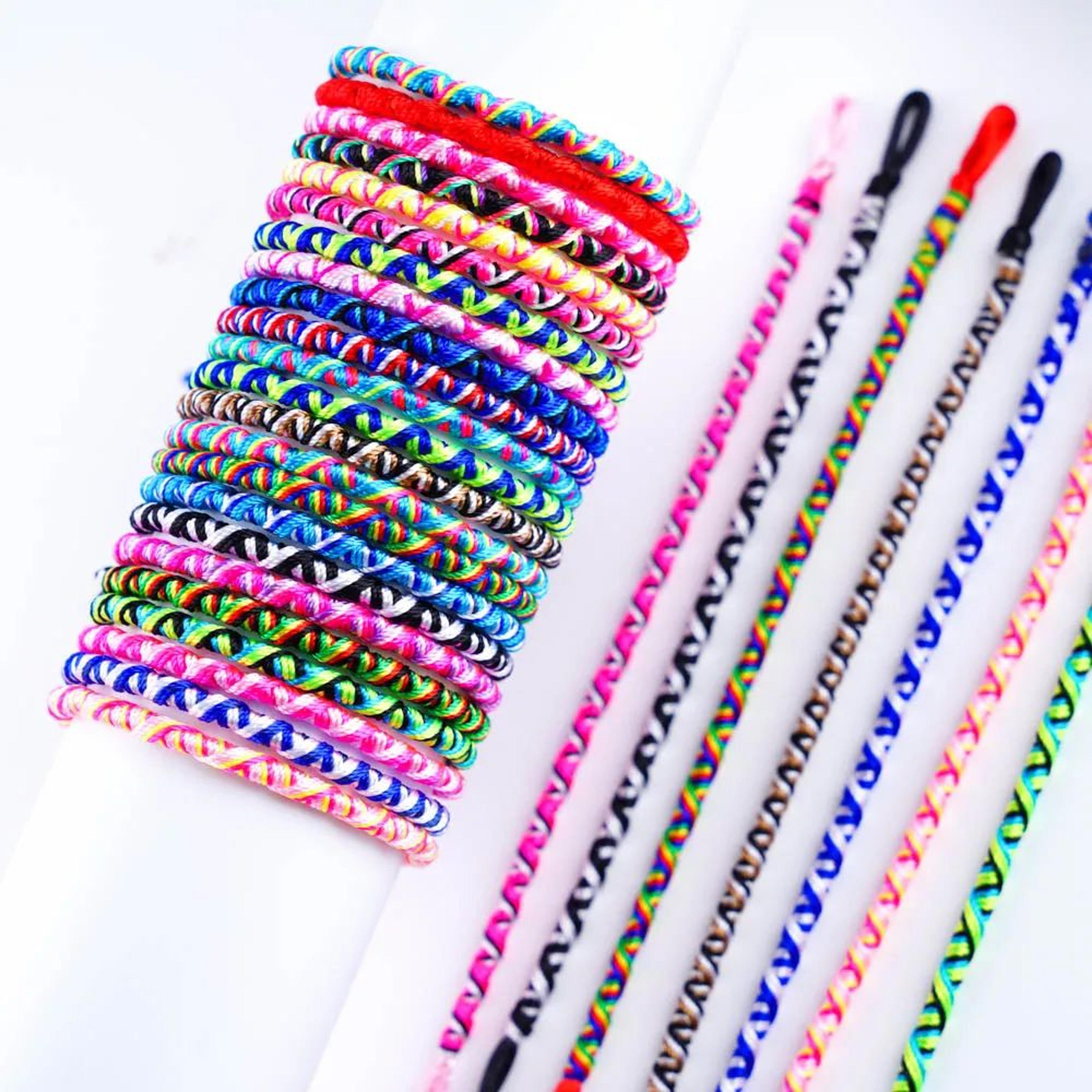 10/20pcs boho friendship bracelets adjustable woven rope bracelet set