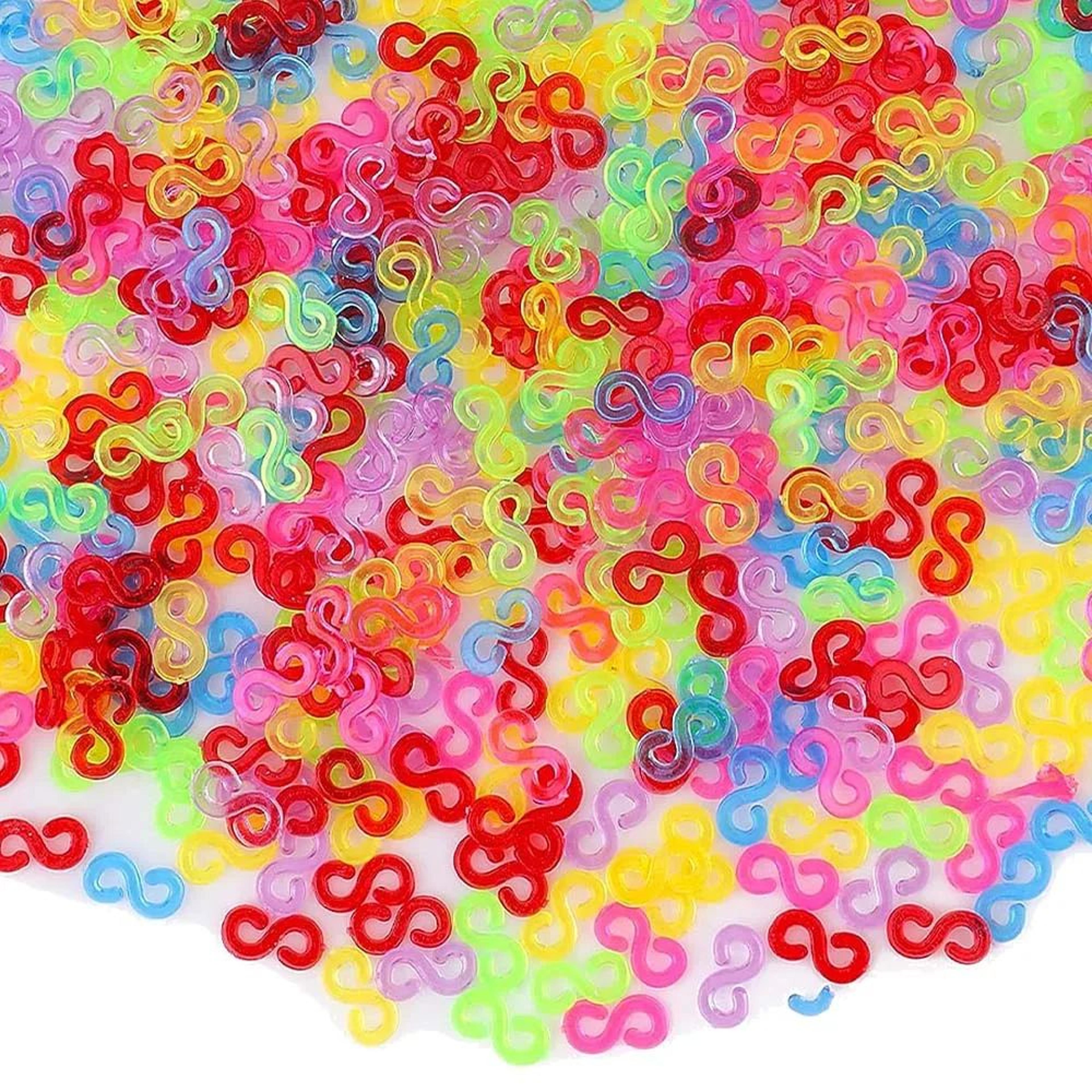500/1000pcs loom band s clips bracelet connectors for diy jewelry making