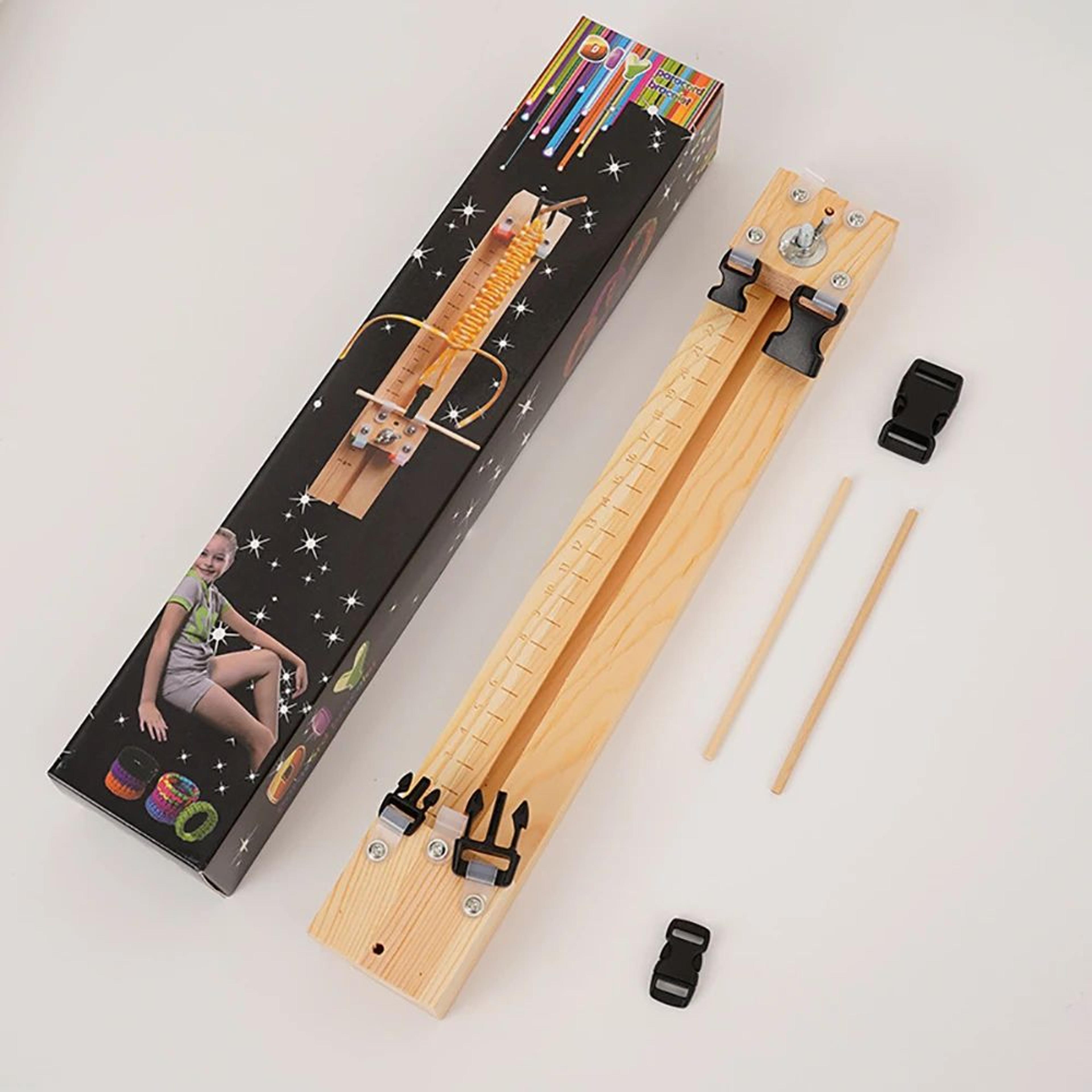 adjustable wooden paracord bracelet maker jig for diy braiding and weaving