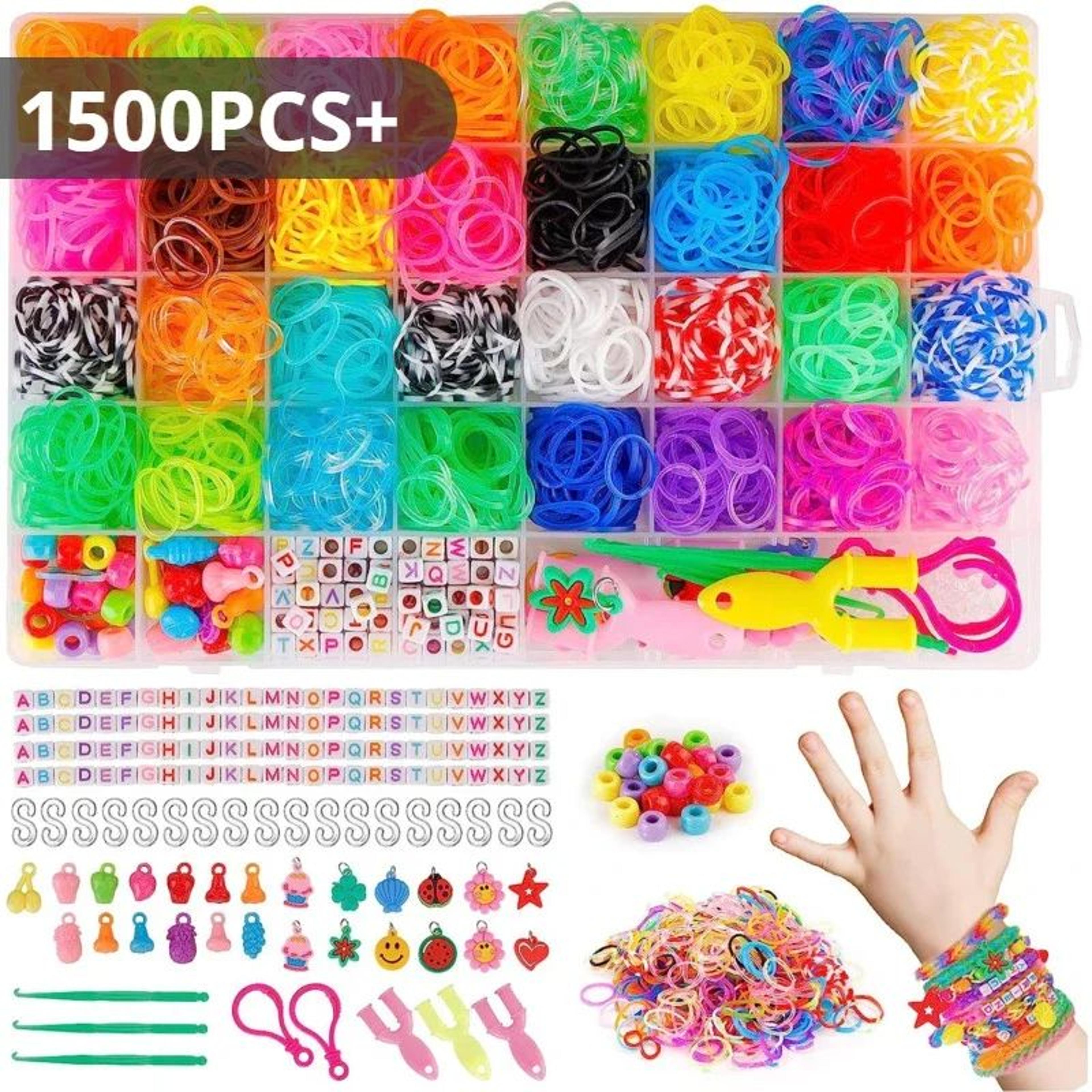 colorful rainbow loom bands bracelet making kit for kids