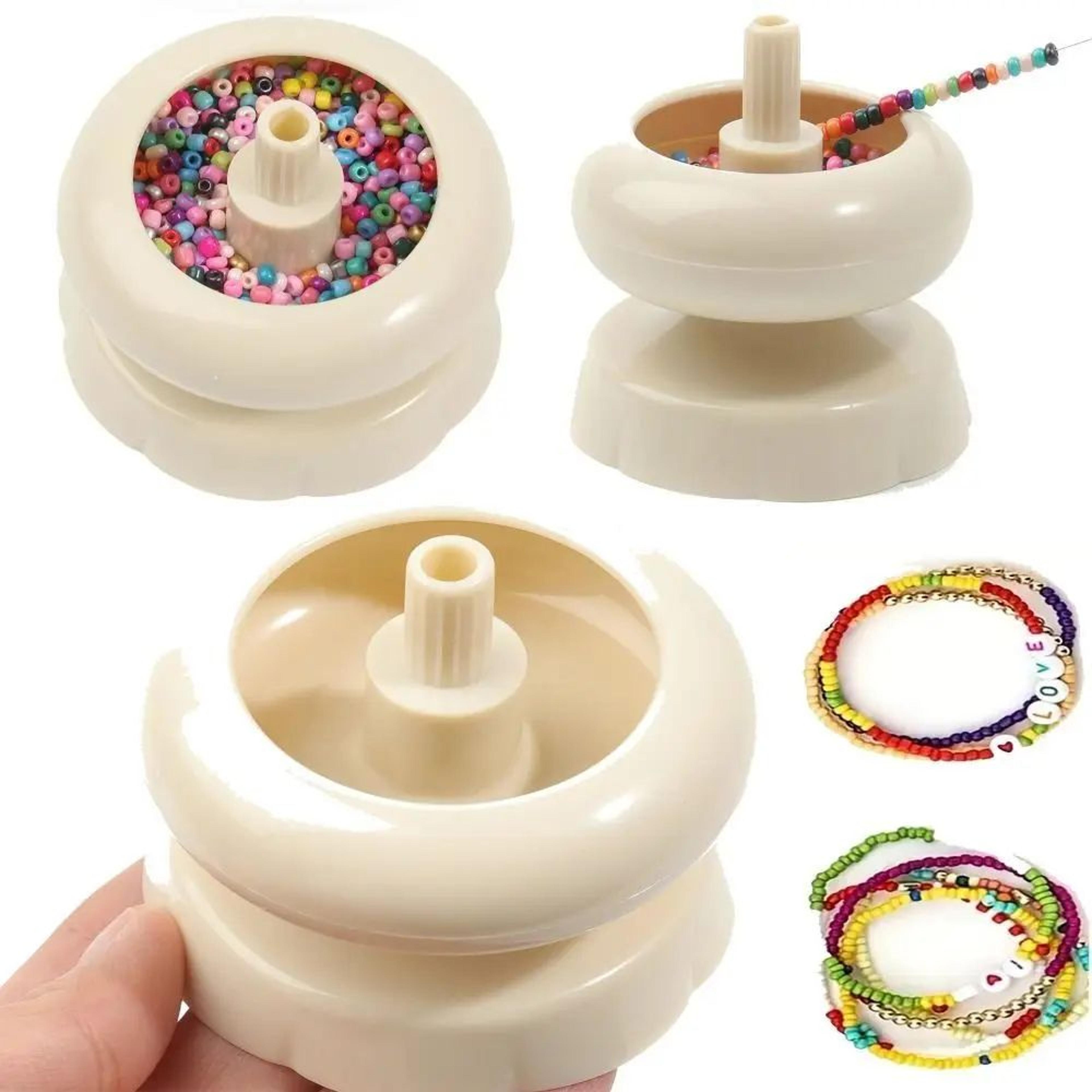 quick-load bead spinner bowl for seed beads and diy jewelry making
